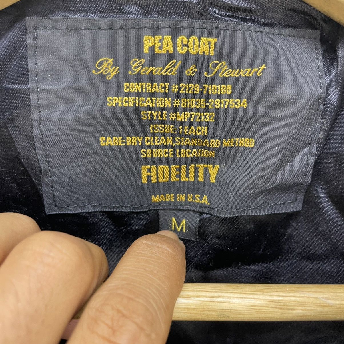 Fidelity 💥Vintage Pea Coat Fidelity Gerald Stewart Double Breasted Size US M / EU 48-50 / 2 - 6 Thumbnail