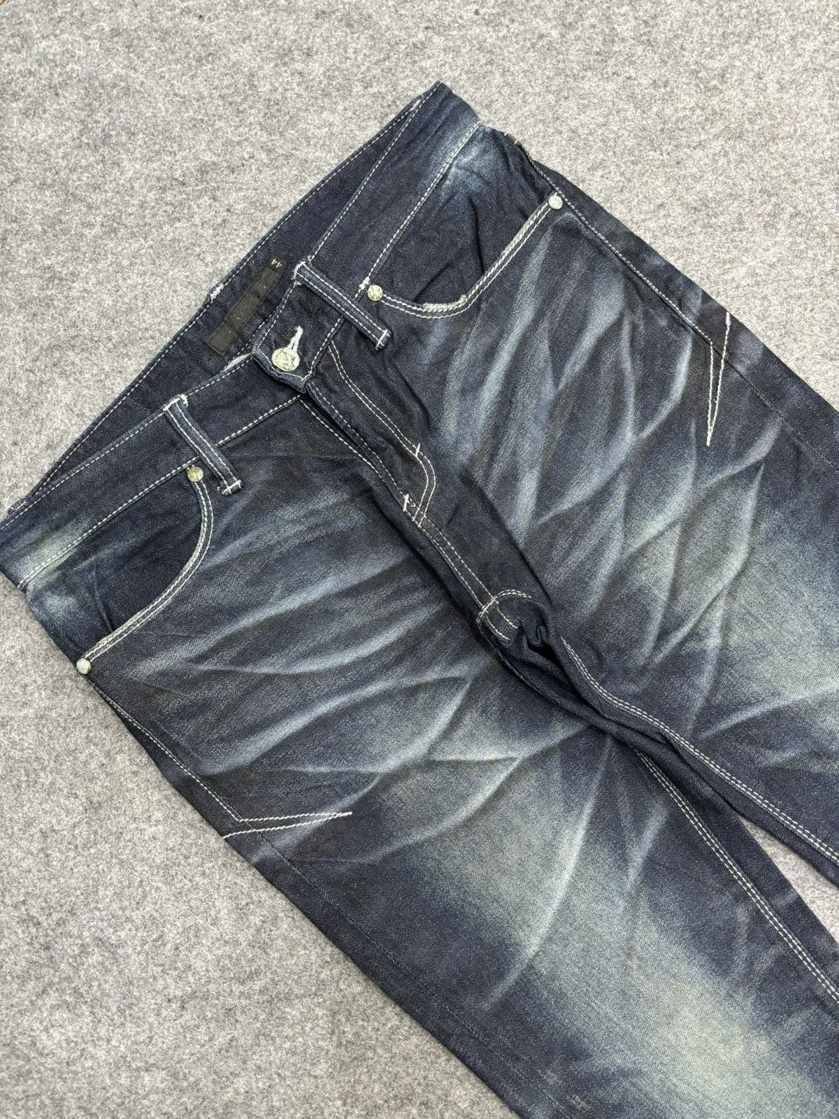 Seditionaries 💥Crazy Fades💥Archival Artisanal FUGA Skinny Fit Denim F570 Size US 31 - 10 Thumbnail