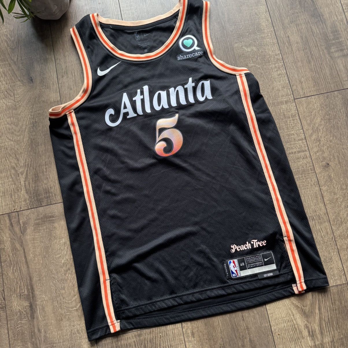 Nike Dejounte Murray City Edition NBA Jersey Nike Atlanta Hawks Size US L / EU 52-54 / 3 - 3 Thumbnail