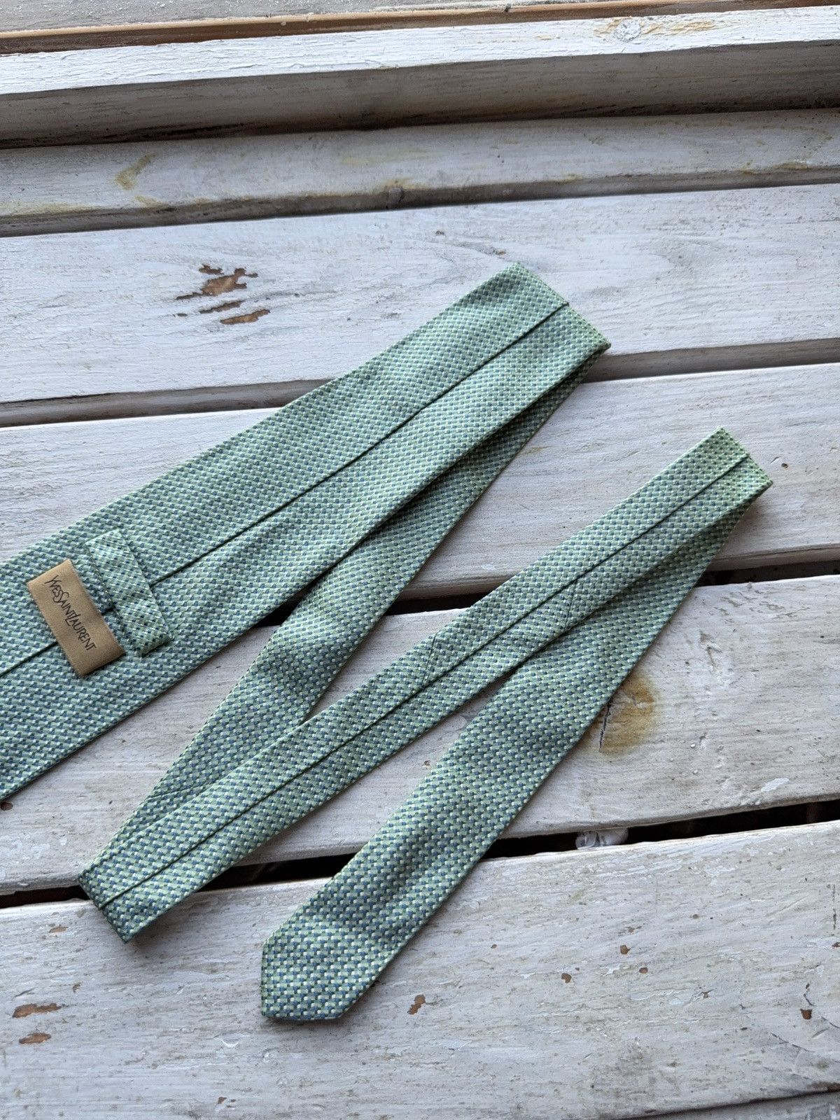 Designer × Yves Saint Laurent Vintage YSL Tie – 100% Silk Made in Italy Designer Size ONE SIZE - 7 Thumbnail