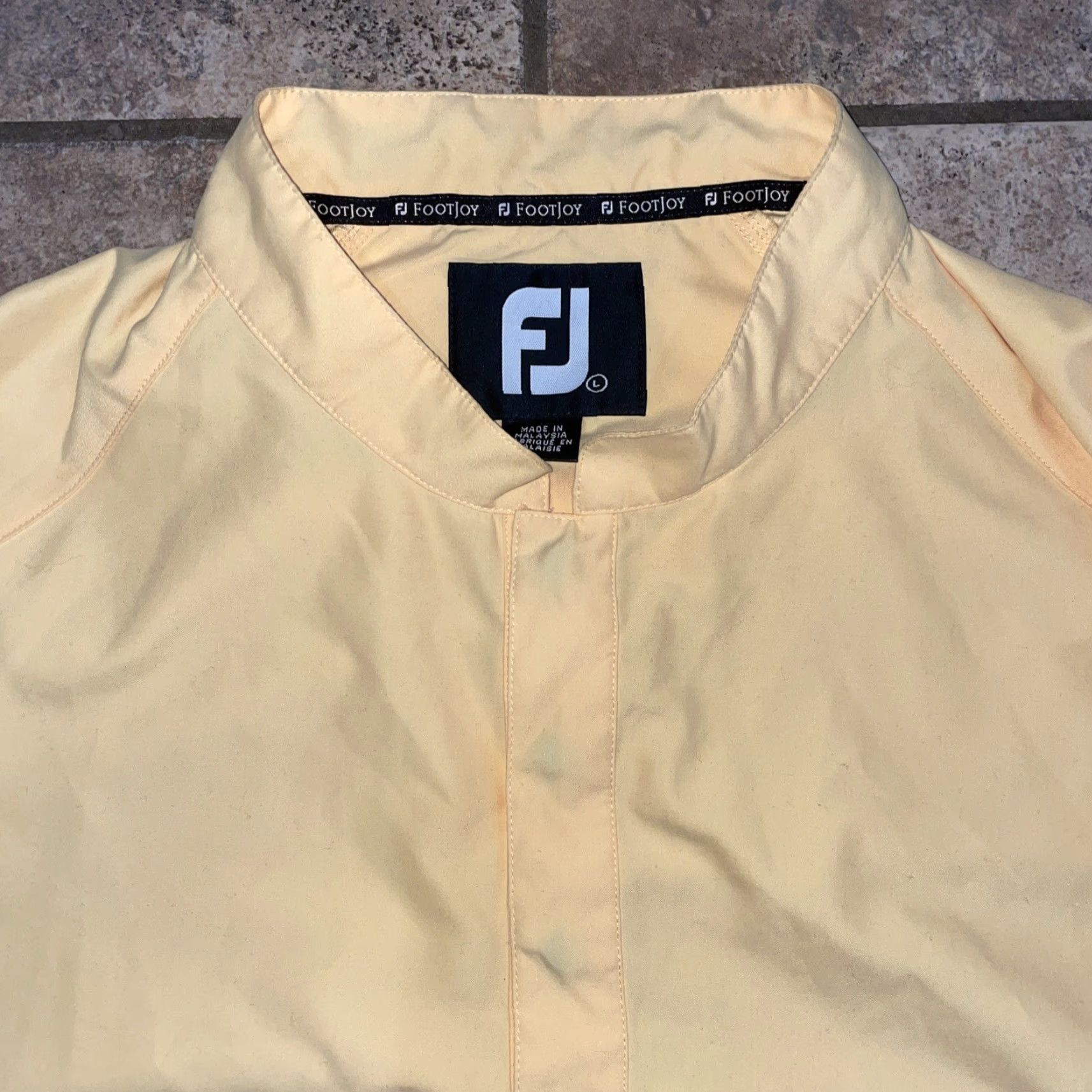 Footjoy FootJoy Windbreaker Jacket Yellow L Mens Size US L / EU 52-54 / 3 - 2 Thumbnail