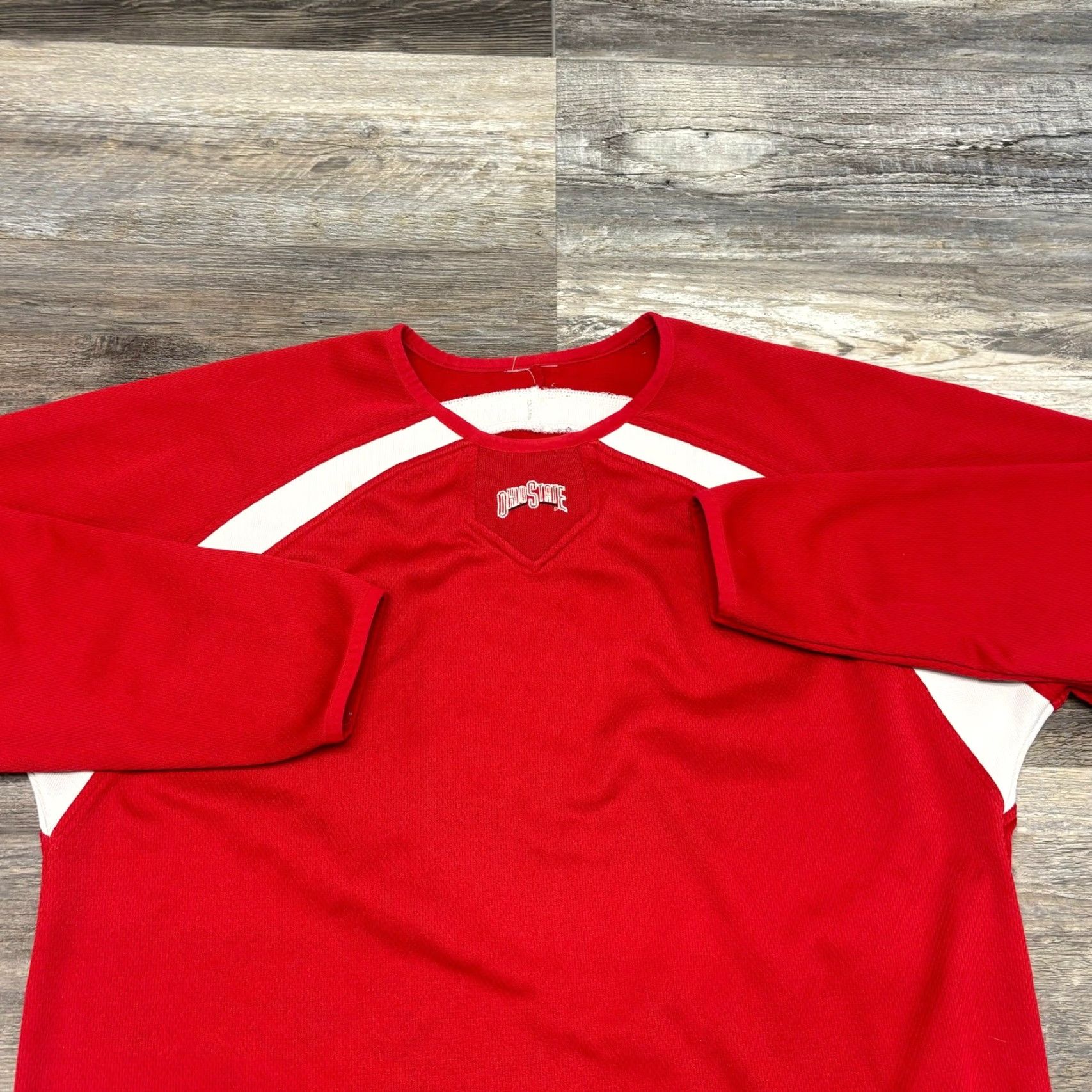 Vintage VINTAGE Ohio State University OSU Buckeyes Majestic Red Men L Baseball Dugout Jersey Size US L / EU 52-54 / 3 - 2 Thumbnail