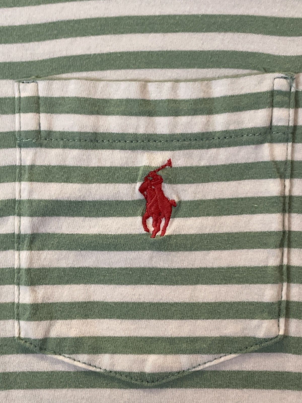 Polo Ralph Lauren Polo Ralph Lauren white/ green stripped t-shirt Size US XL / EU 56 / 4 - 6 Thumbnail