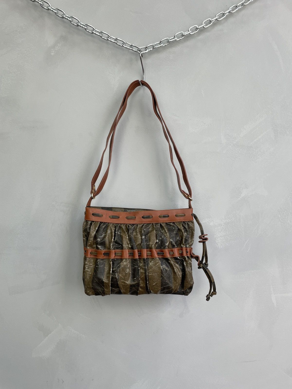 Fendi Fendi Vintage y2k Monogram Brown Leather Shoulder Bag Size ONE SIZE - 3 Thumbnail