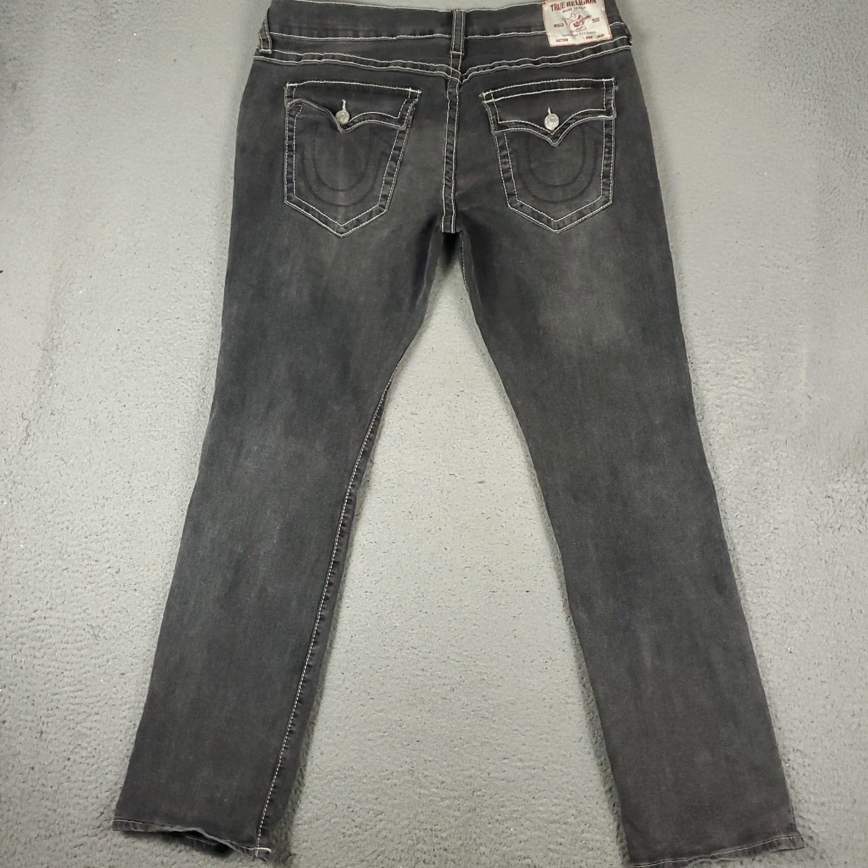 True Religion True Religion Jeans Mens 38x34 Gray Ricky Relaxed Straight Denim Size US 38 / EU 54 - 7 Thumbnail
