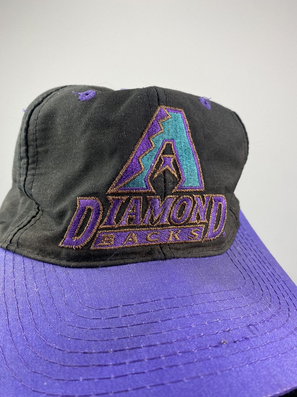 MLB × Vintage Vintage 90s logo 7 black arizona diamondbacks mlb hat Size ONE SIZE - 2 Thumbnail