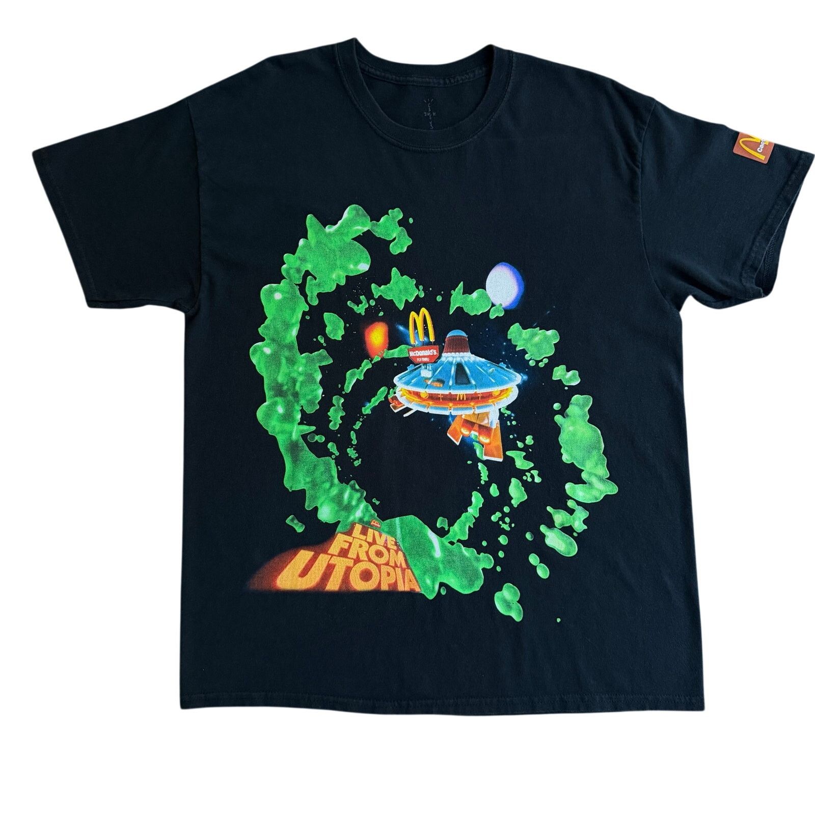 Travis Scott Cactus Jack x McDonald's Live From Utopia T-Shirt Size M Size US M / EU 48-50 / 2 - 1 Thumbnail
