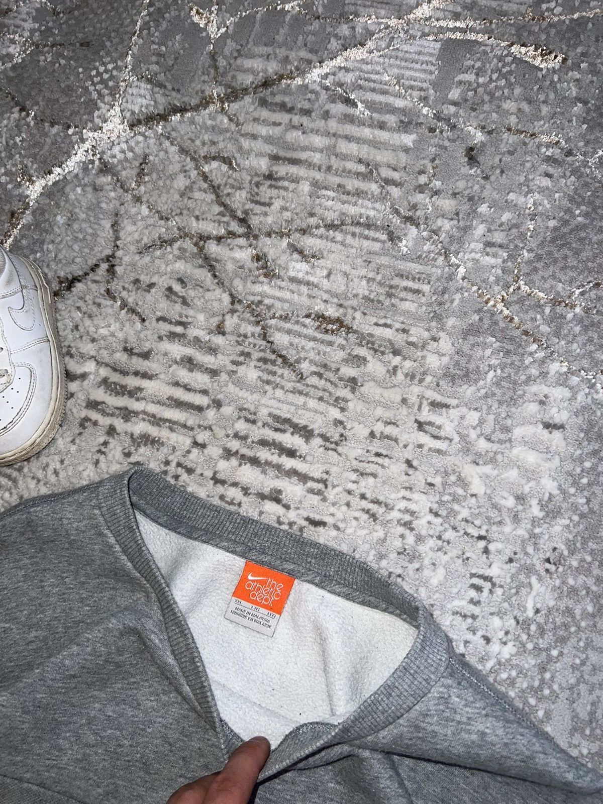 Nike × Vintage NIKE VINTAGE 00S SWOOSH LOGO SWEATSHIRT BOXY FIT CREWNECK Size US XL / EU 56 / 4 - 5 Thumbnail