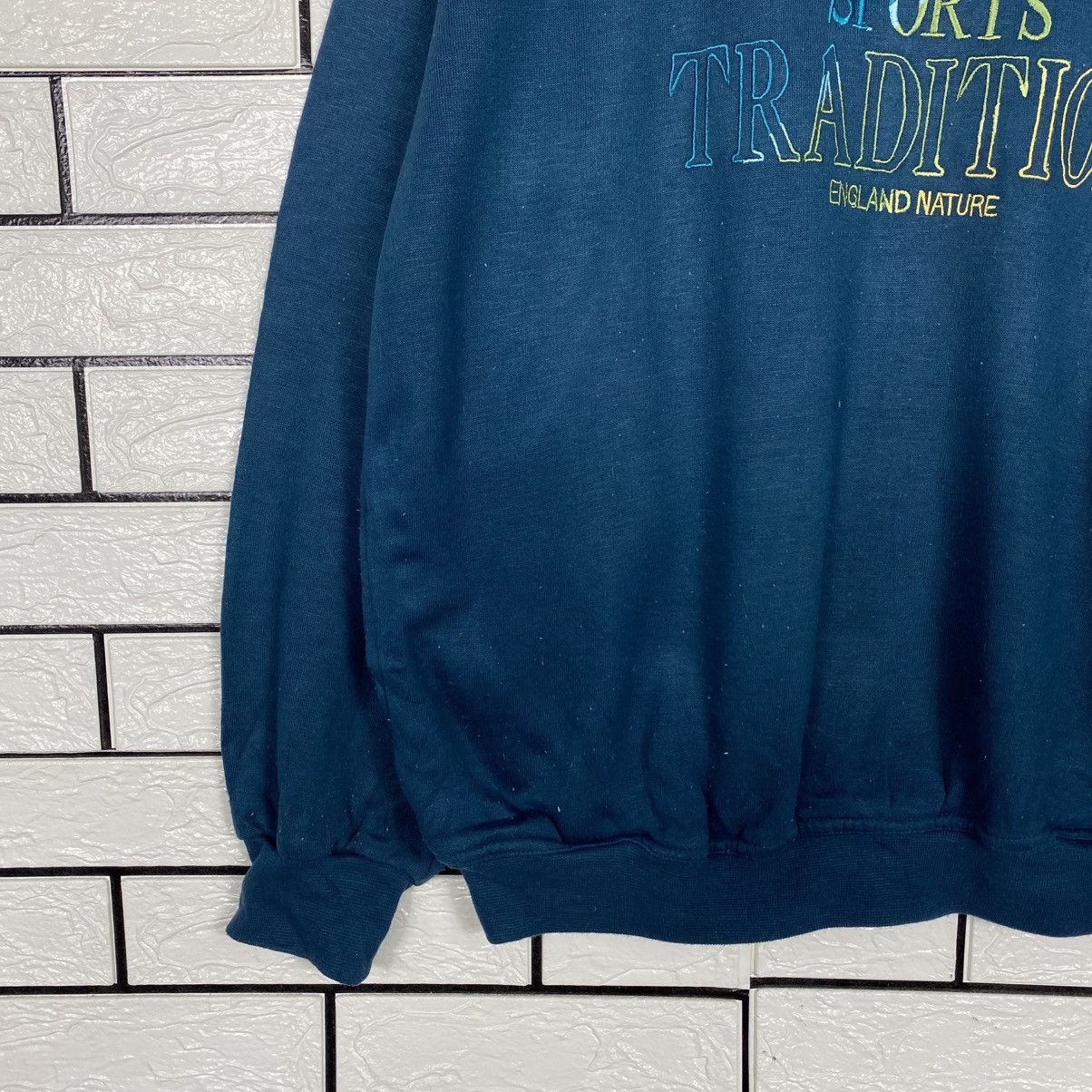 Japanese Brand 📌Vintage Sweatshirt Sports Tradition England Nature Logo Size US M / EU 48-50 / 2 - 5 Thumbnail