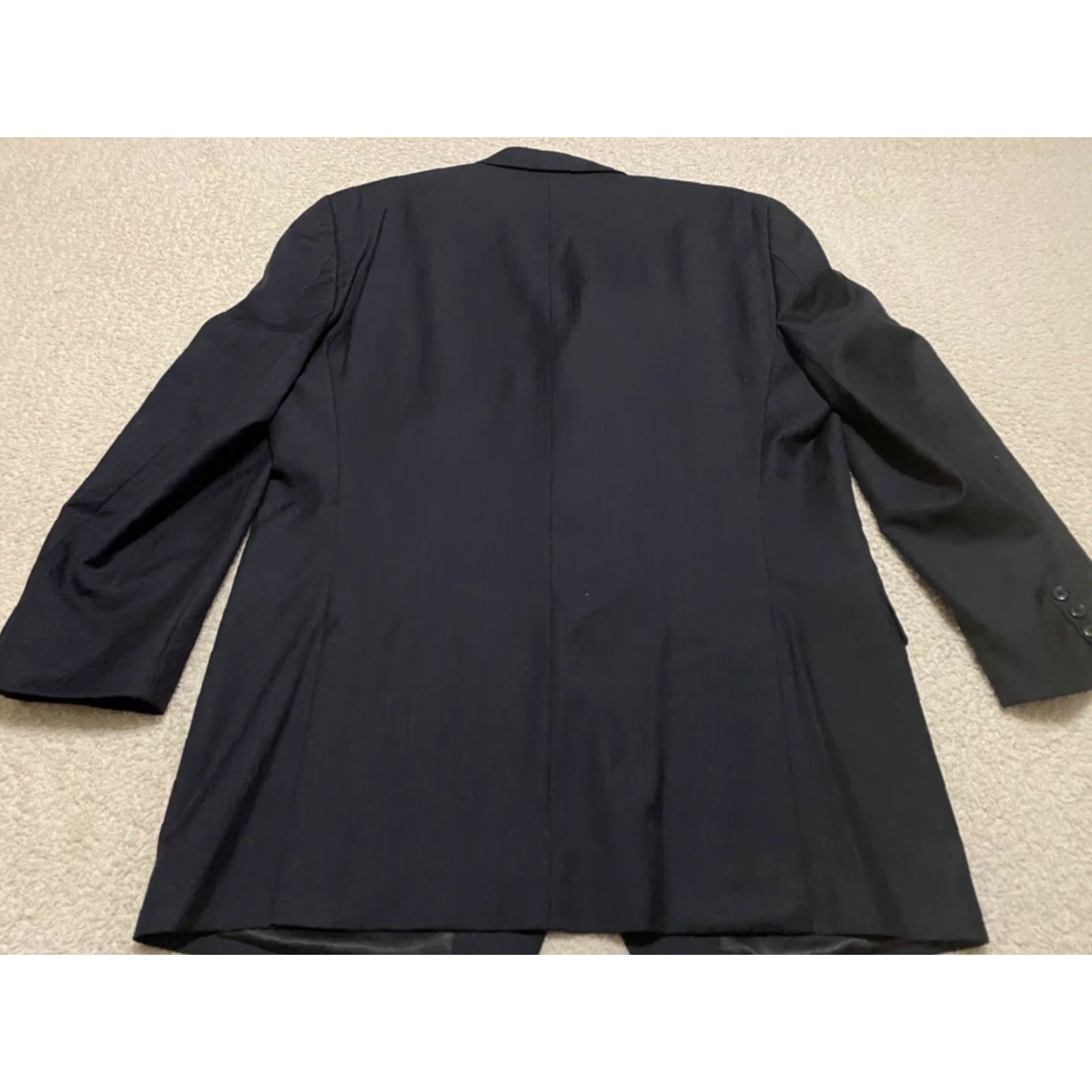 Calvin Klein Calvin Klein Blazer Mens sz 44 Solid Blue 3 Button 100% Wool Long Sleeve Size US XXL / EU 58 / 5 - 7 Thumbnail