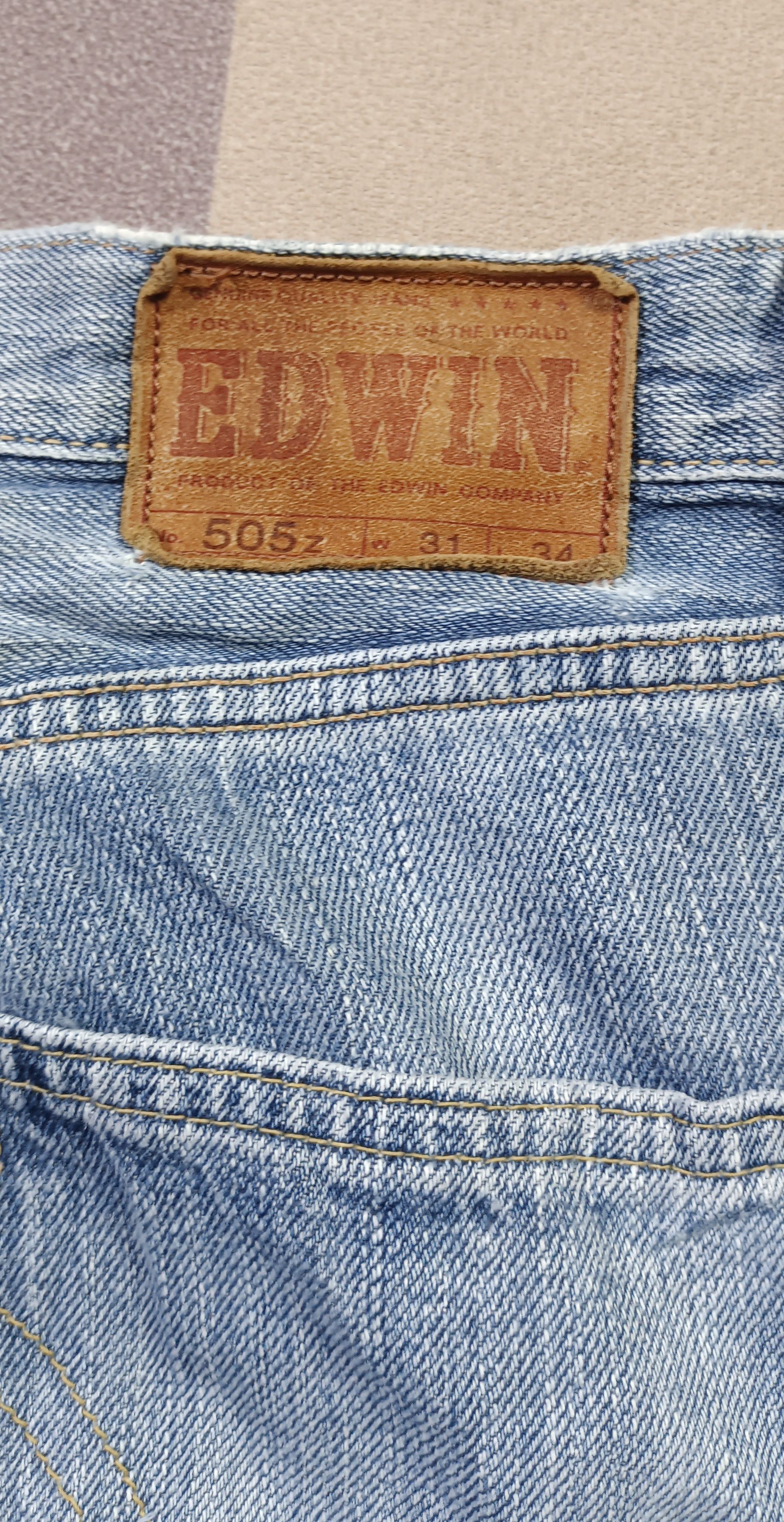 Edwin Edwin Selvedge 505z Orange tag Distressed Denim (30) Size US 30 / EU 46 - 10 Thumbnail