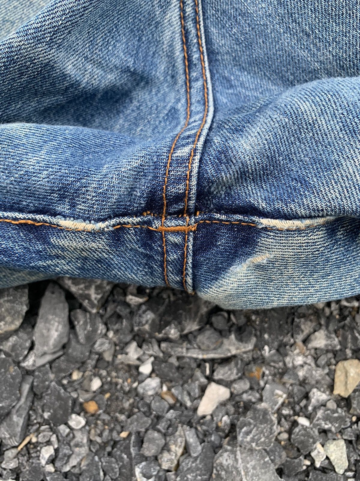 Japanese Brand VINTAGE FIRST STANDARD CO RUSTY FADED DISTRESSED DENIM Size US 33 - 24 Thumbnail