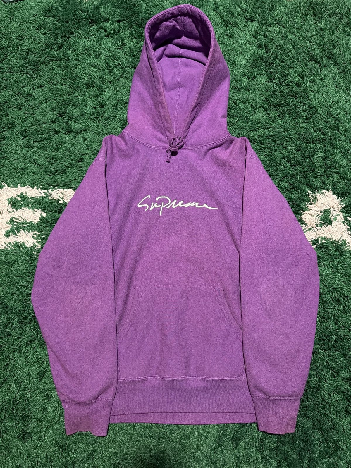 Supreme Supreme Classic Script Hooded Sweatshirt Fall/Winter 2018 Size US L / EU 52-54 / 3 - 1 Thumbnail