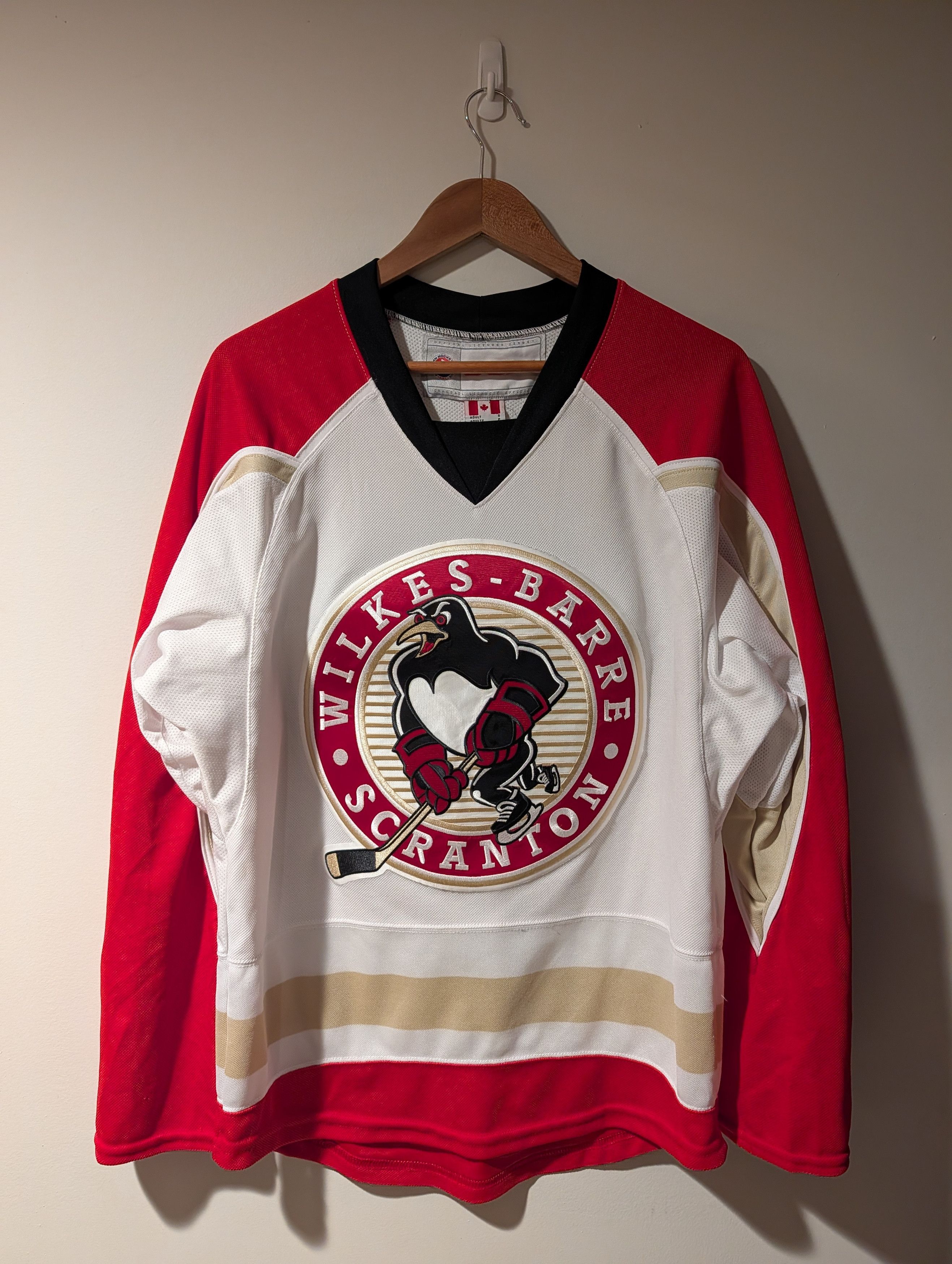 Ccm Vintage 90s Wilkes-Barre Scranton Penguins NHL Hockey Jersey Size US S / EU 44-46 / 1 - 1 Thumbnail
