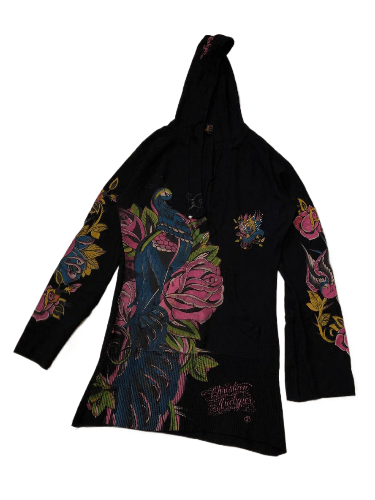 Christian Audigier Christian Audigier Peacock Pullover Hoodie Size L Size L / US 10 / IT 46 - 1 Thumbnail