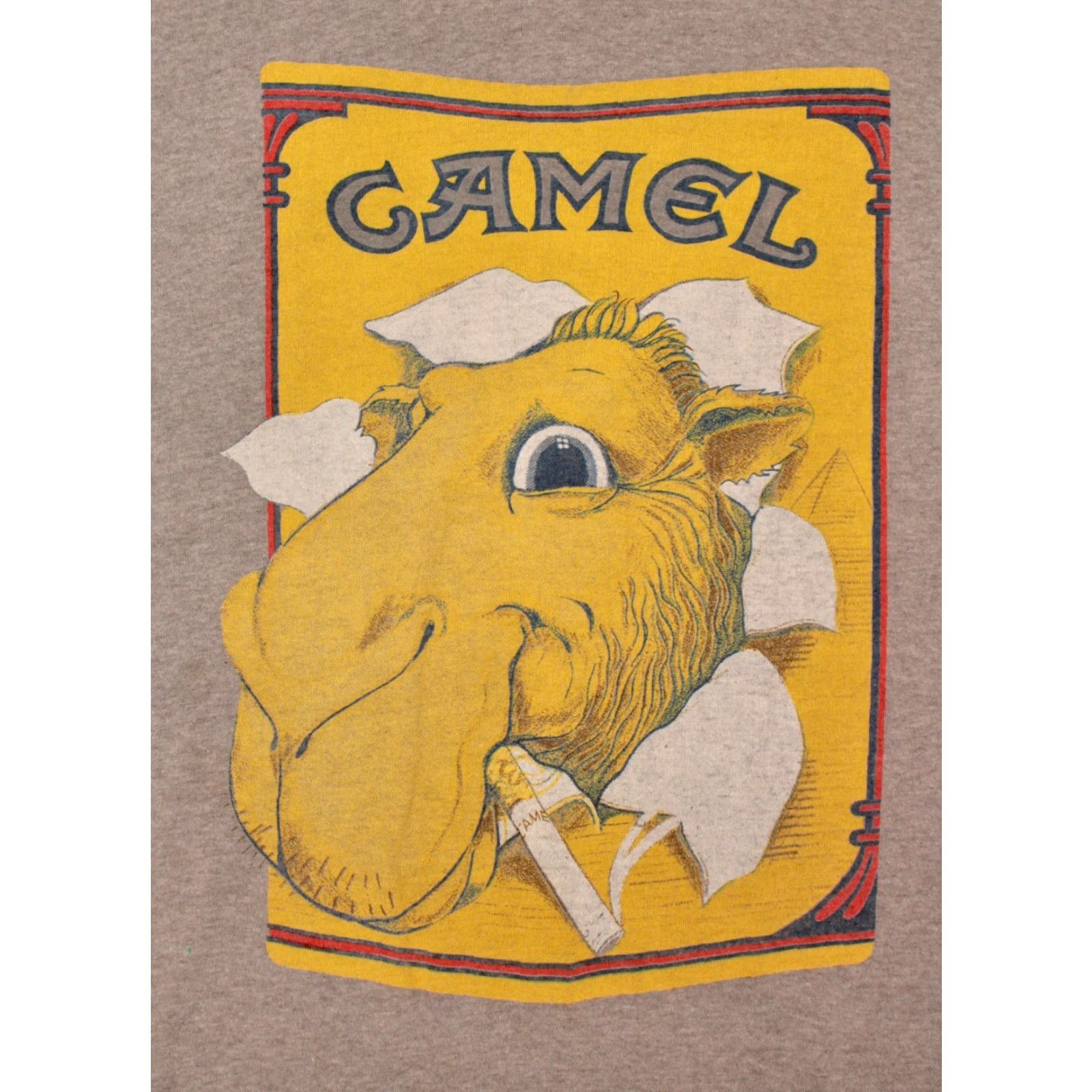 Camel Camel Men's VTG 80s Grey TShirt Cigarettes Sz L 1980s Graphic Tee Vintage Shirt Mens Medium? Size US L / EU 52-54 / 3 - 3 Thumbnail