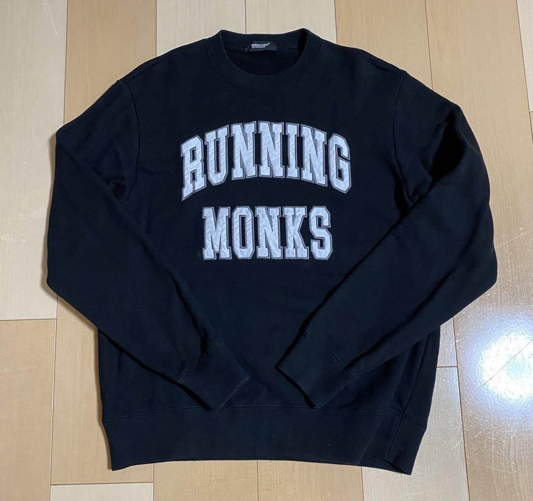 image of Undercover "running Monks" Collegiate Sweatshirt in Black, Men's (Size Medium)