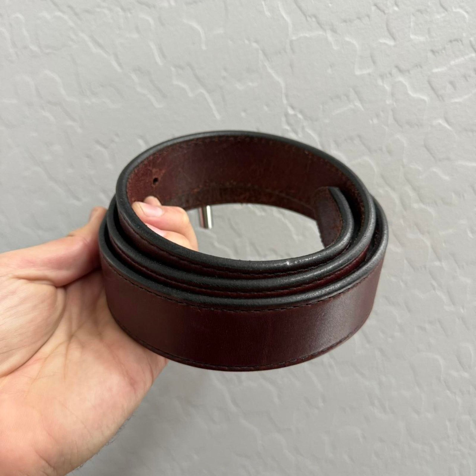 Other Thick Leather Belt Made With High Quality Materials Size 40 - 3 Thumbnail