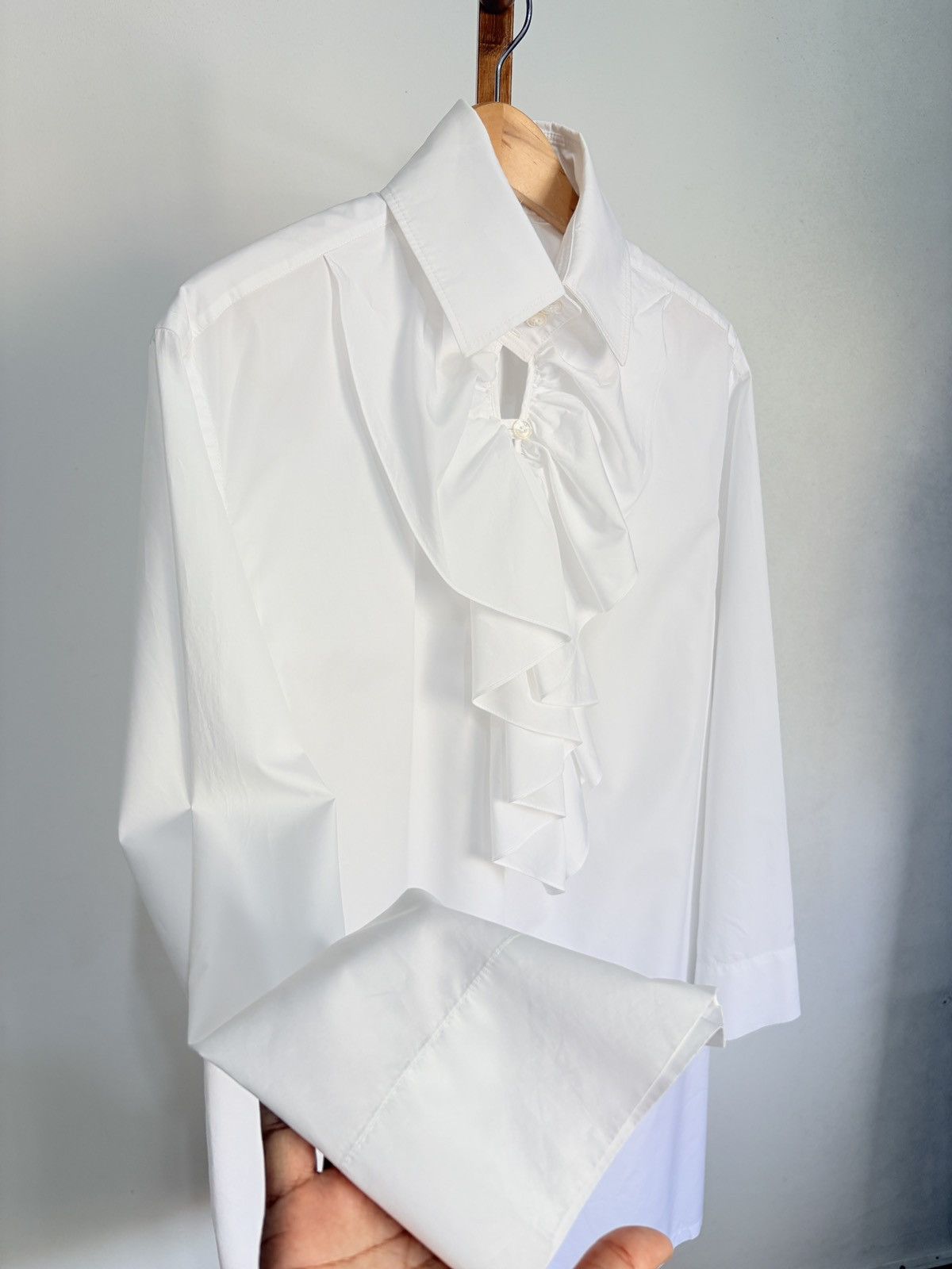 Chanel Chanel Ruffle Long-sleeved Blouse Size M / US 6-8 / IT 42-44 - 5 Thumbnail