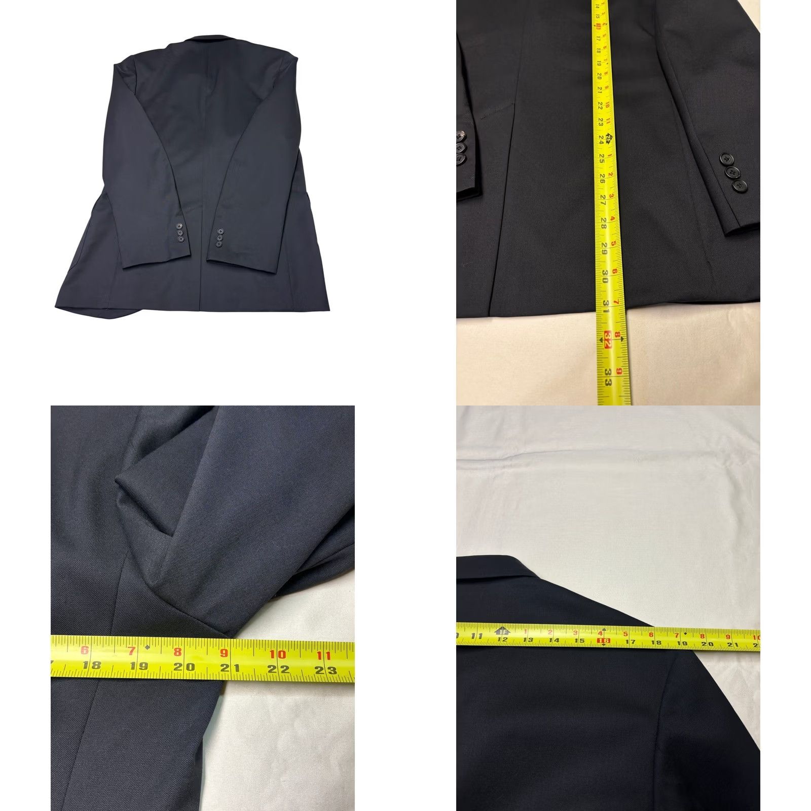 Vintage S'YTE Yohji Yamamoto Blazer Four-Button Wool Blend Black Size 3 Made Japan Mens Jacket Coat Size 40R - 8 Thumbnail