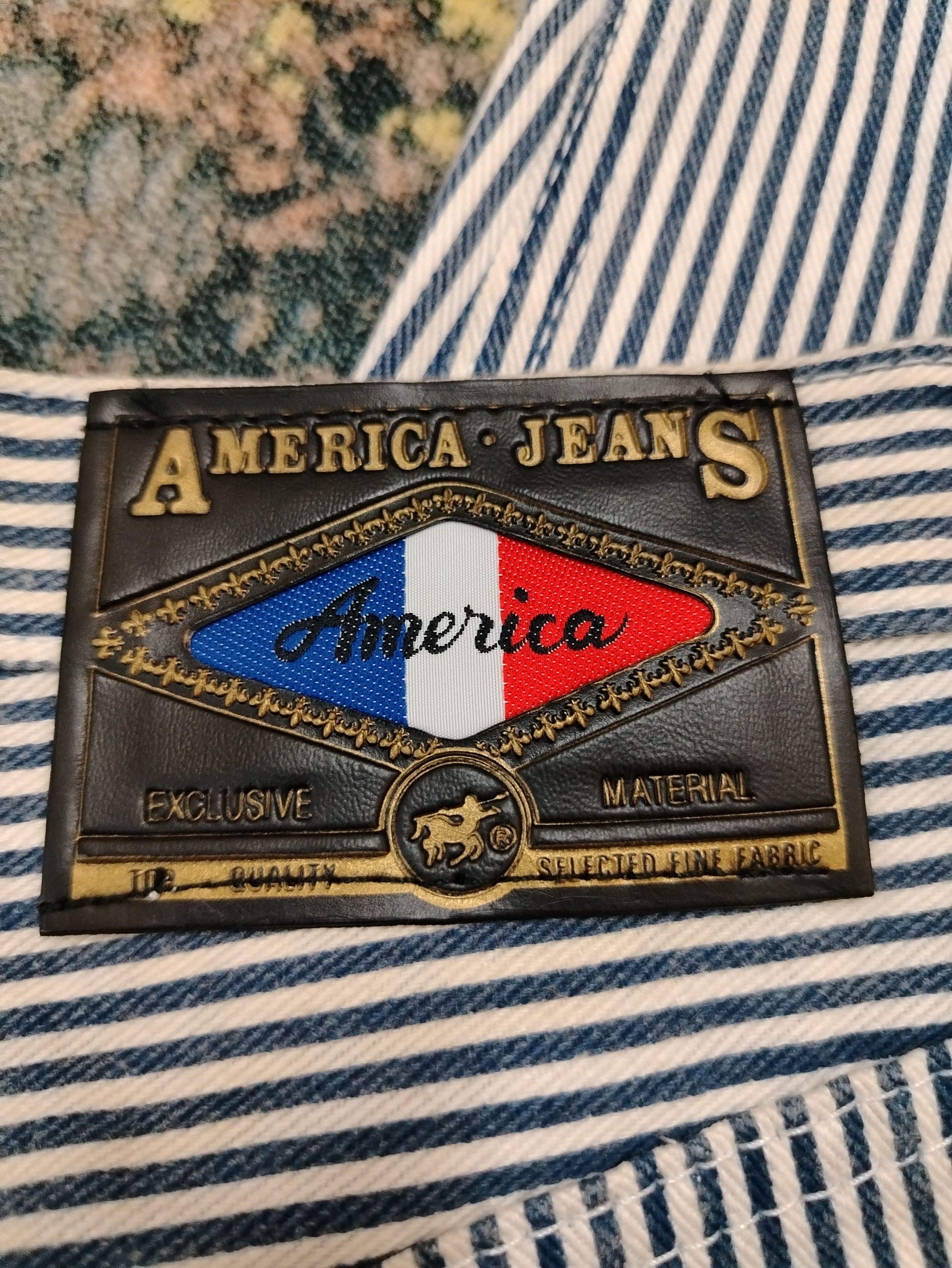 American Apparel Vintage America Jeans stripe hickory and floral Size US 30 / EU 46 - 6 Thumbnail