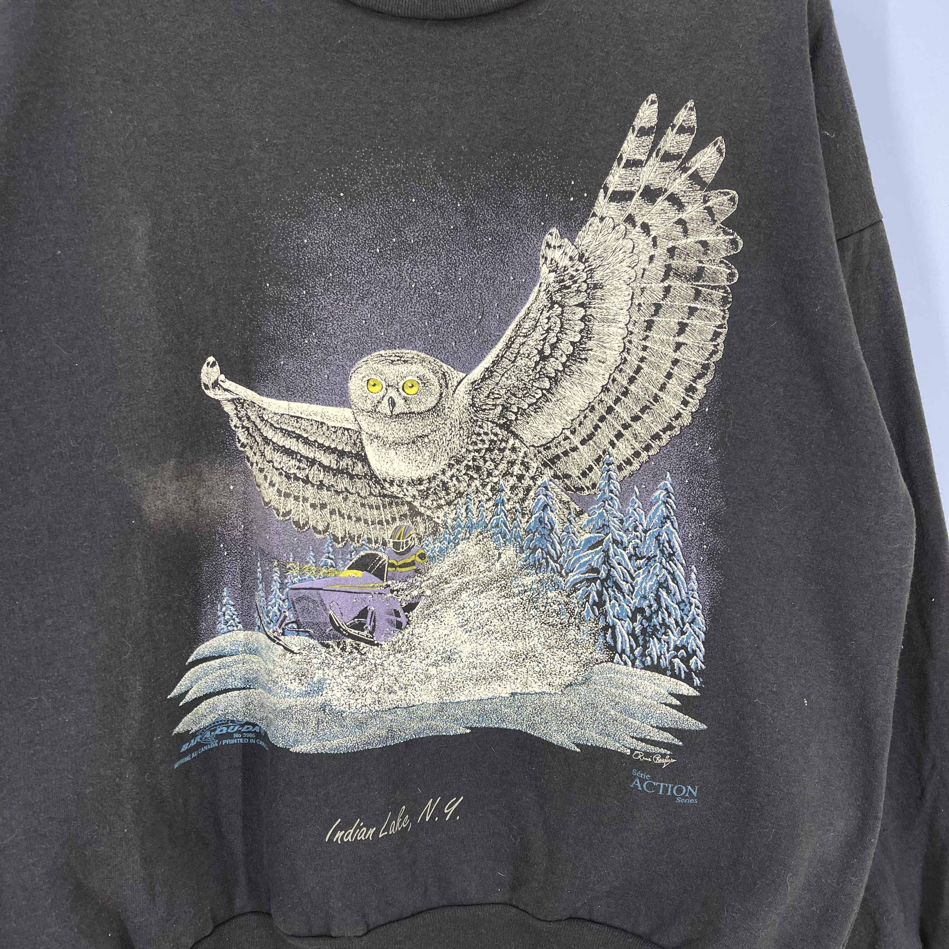 Barracuda 90s Vintage BARA-QU-DA Indian Lake Serie Sweatshirt #1108/AM Size US L / EU 52-54 / 3 - 2 Thumbnail