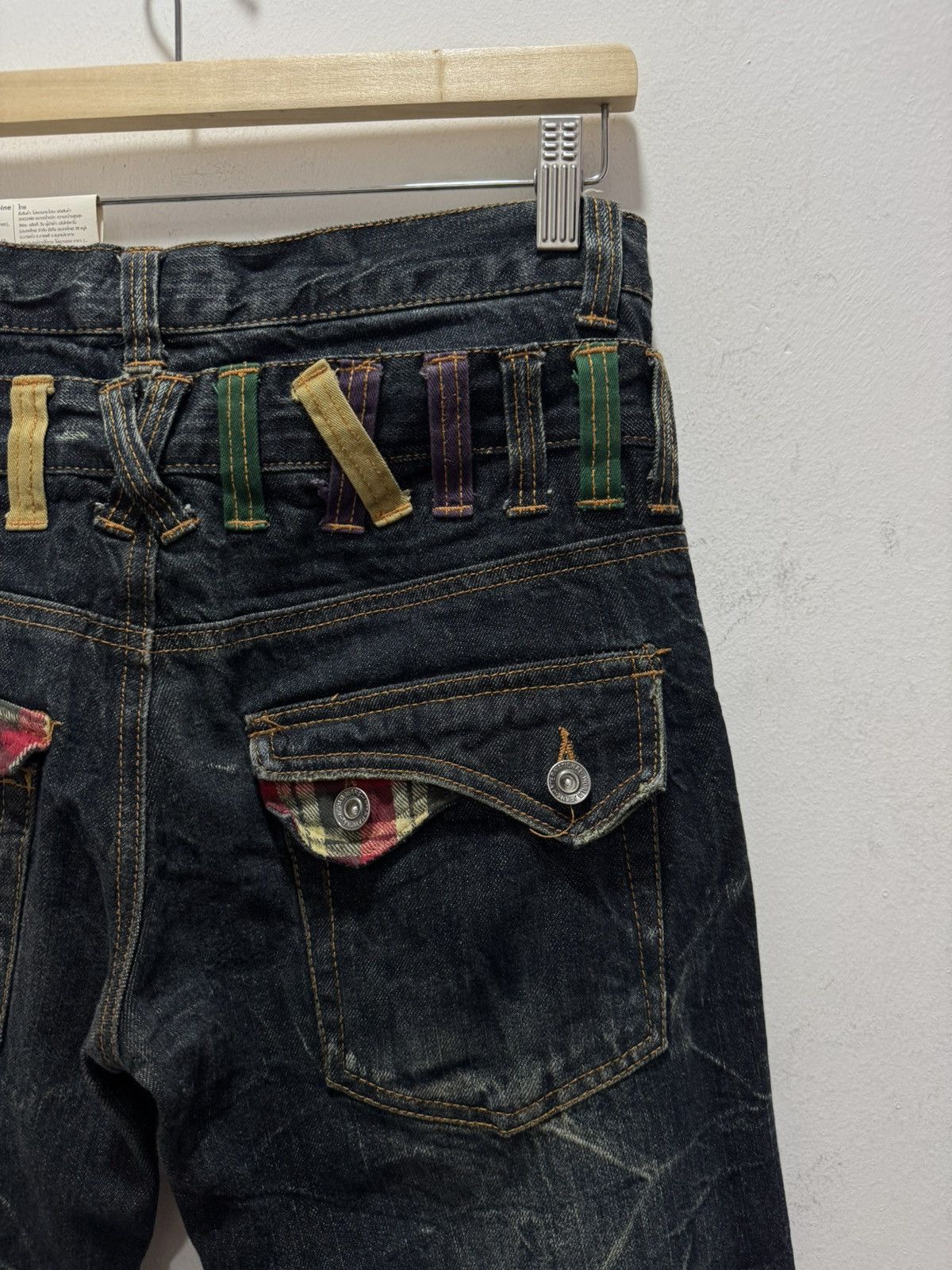 Japanese Brand JAPANESE DESIGN NYLAUS DOUBLE WAIST SEDITIONARIES STYLE JEAN Size US 30 / EU 46 - 9 Thumbnail