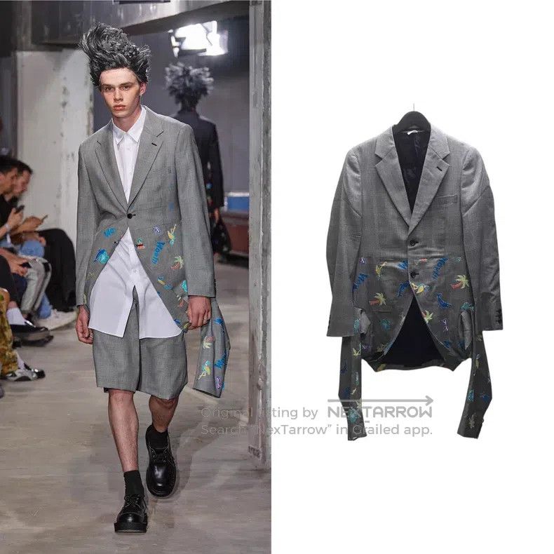 Comme des Garcons Comme des Garcons Embroidered Distortion Jacket Size US S / EU 44-46 / 1 - 1 Thumbnail