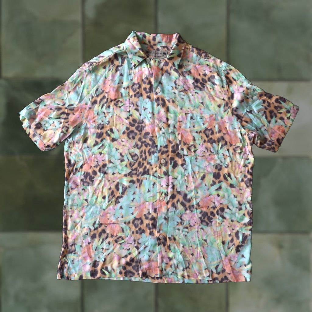 Allsaints ALL SAINTS LIGULARIA SHORT SLEEVE SHIRT FLORAL CHEETAH PRINT 100% VISCOSE MENS M Size US M / EU 48-50 / 2 - 1 Thumbnail