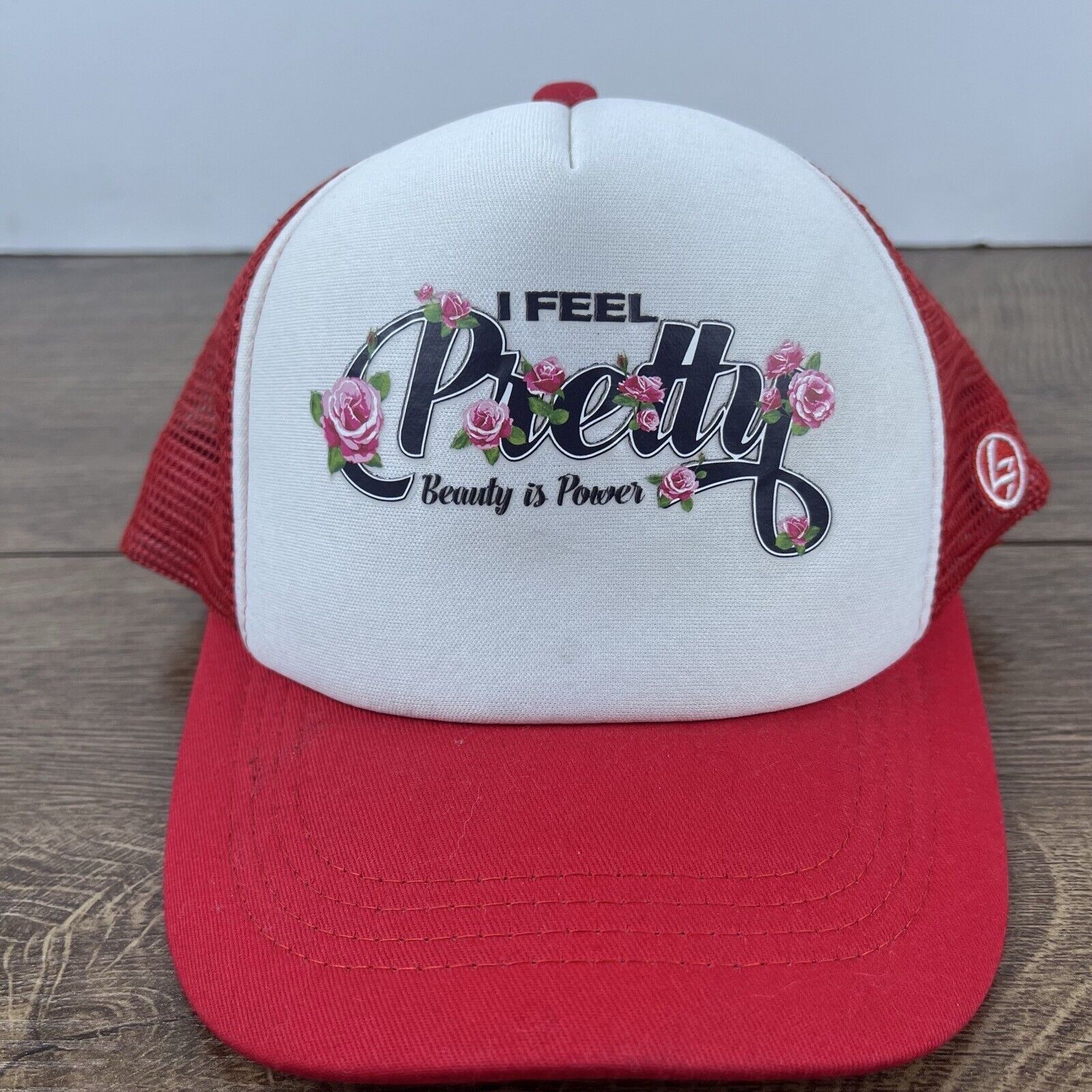 Other I Feel Pretty Hat Beauty is Power Snapback Hat White Adjusta Size ONE SIZE - 3 Thumbnail