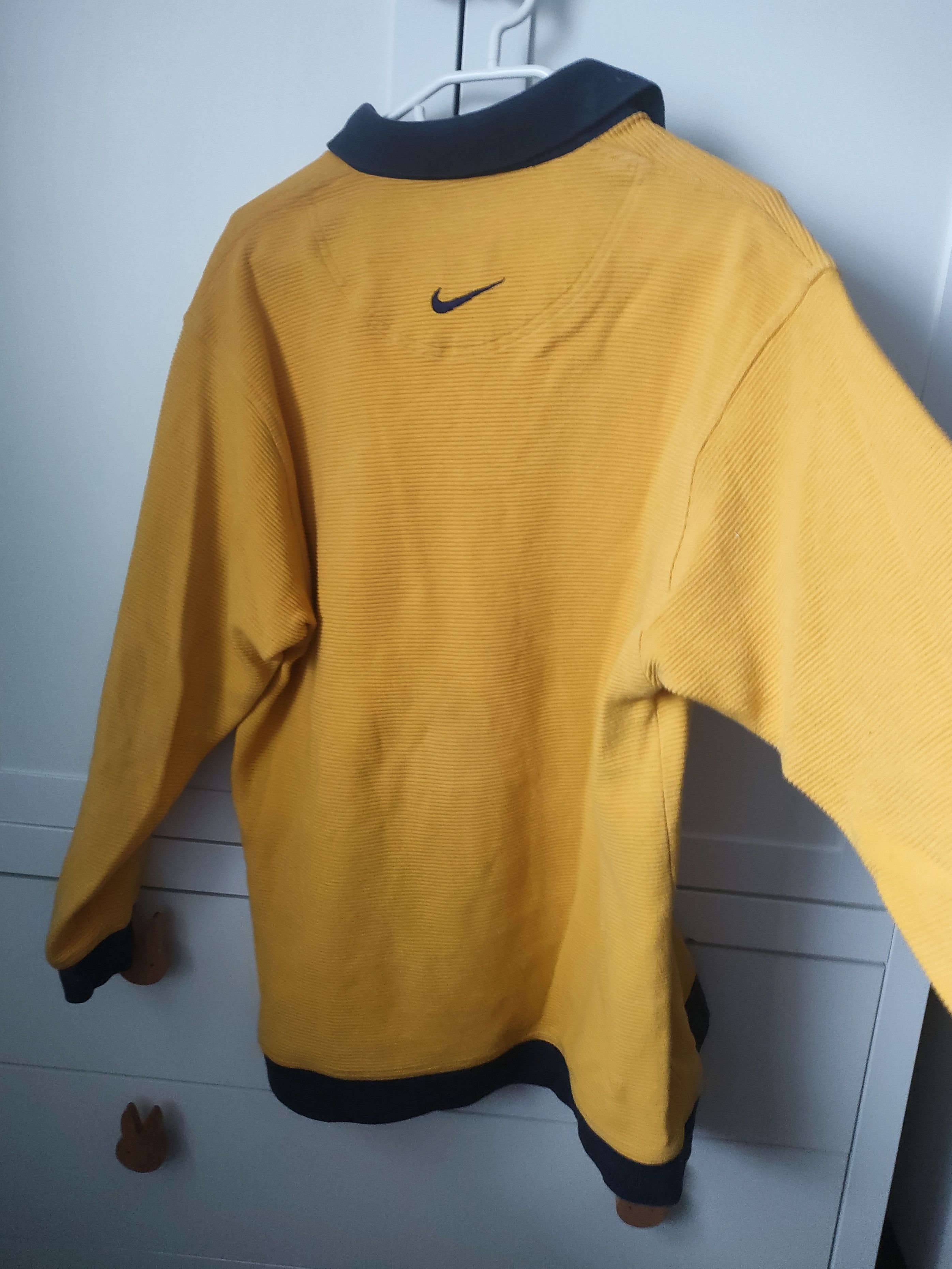 Nike × Vintage Vintage yellow women's sweatshirt 90s Size L / US 10 / IT 46 - 2 Thumbnail