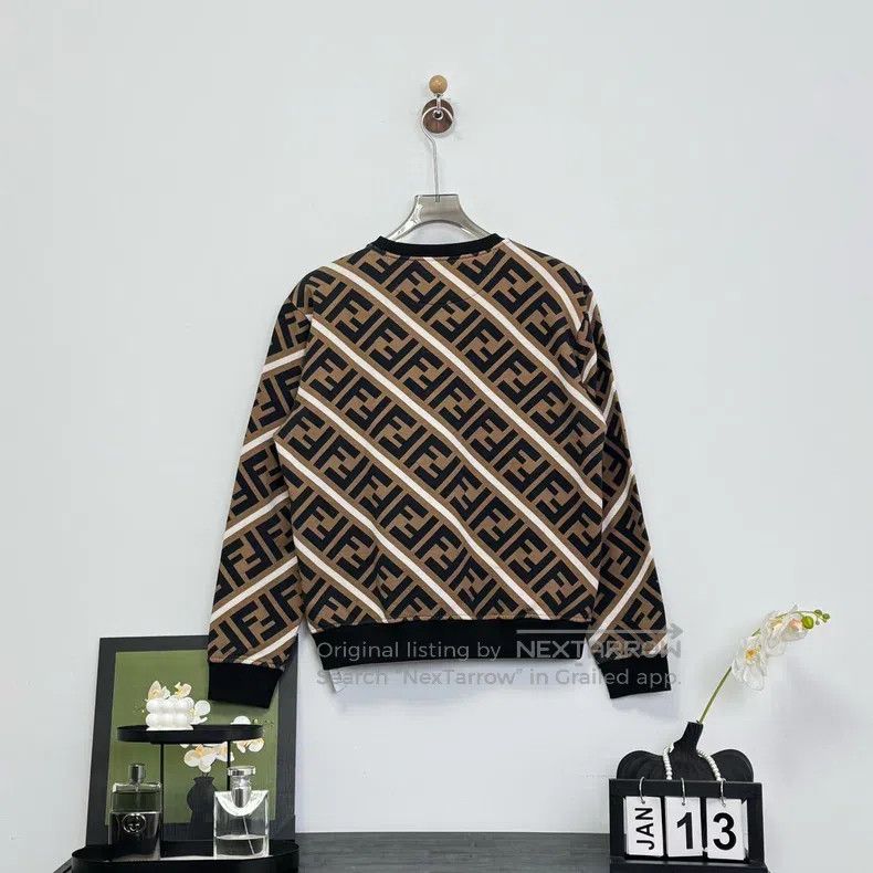 Fendi Fendi Monogram Print Sweatshirt Size US L / EU 52-54 / 3 - 4 Thumbnail