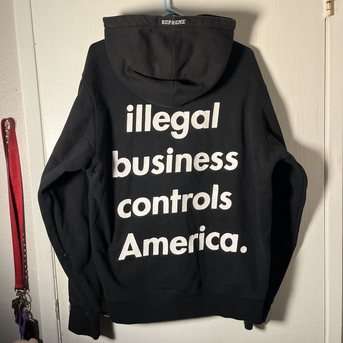 Supreme Supreme Illegal Business Hooded Sweatshirt Size US L / EU 52-54 / 3 - 1 Thumbnail