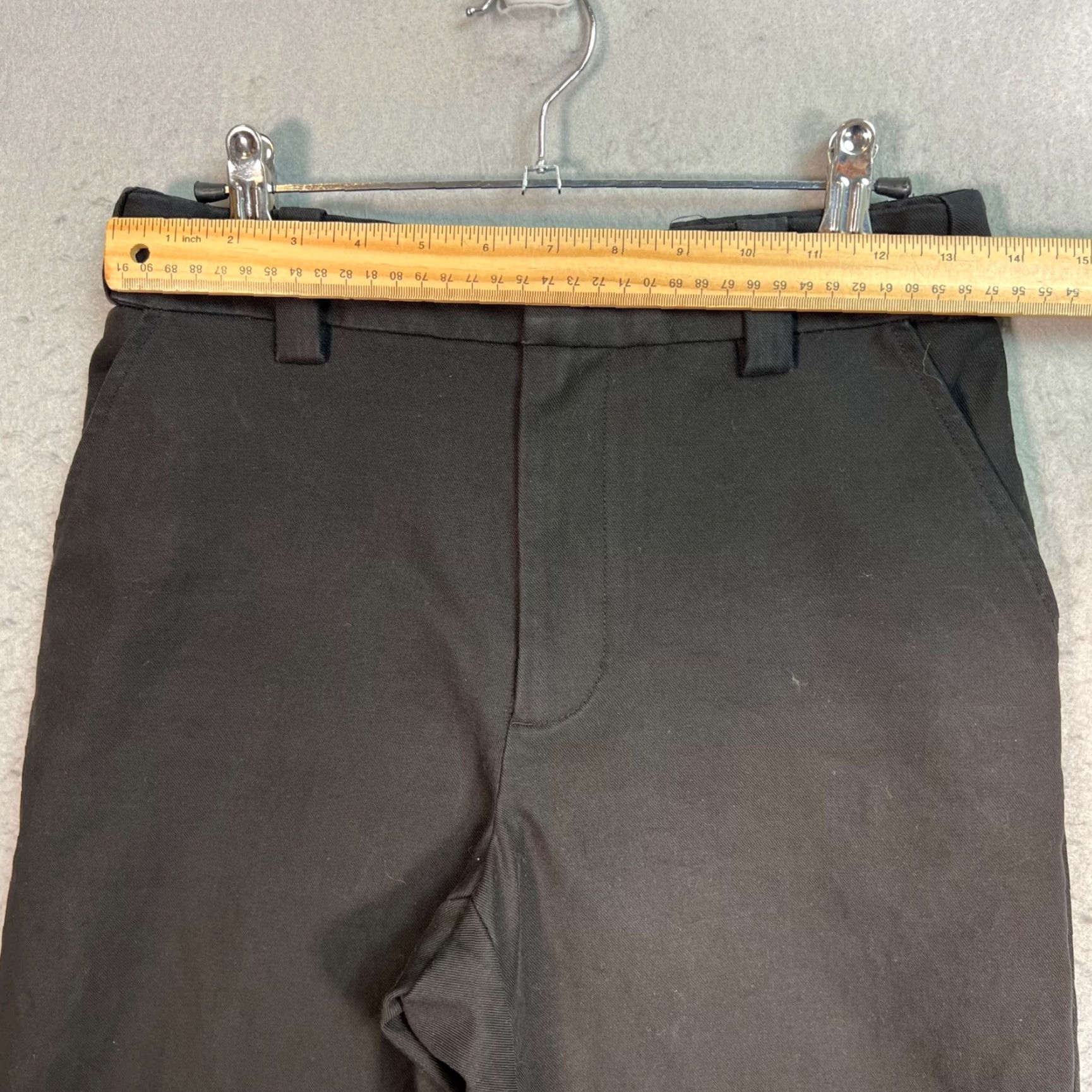 Alexander Wang Alexander Wang Womens Pants Black Cotton High-Waisted Straight Leg Trousers Size 4 Size 27" / US 4 / IT 40 - 5 Thumbnail