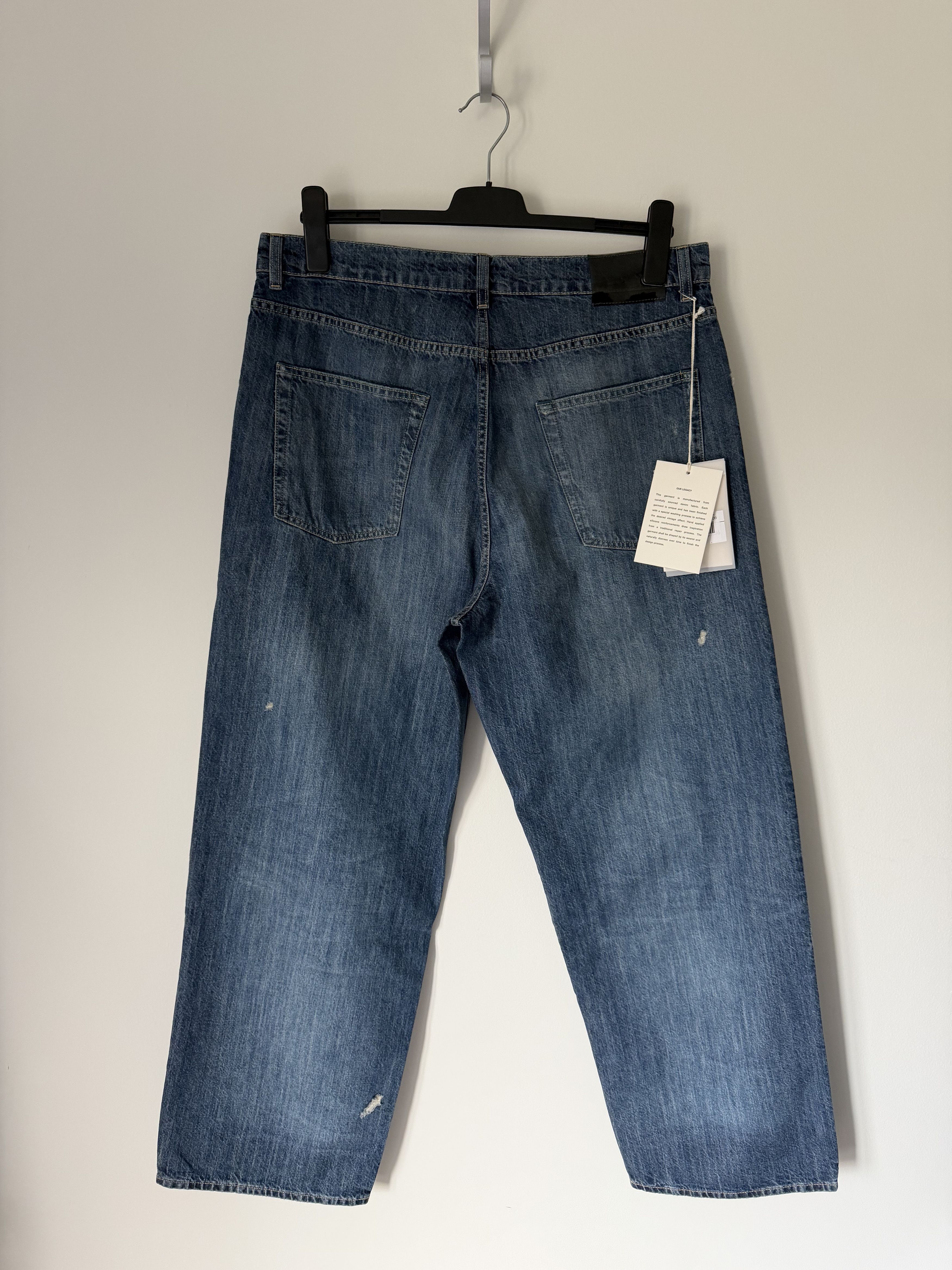 Our Legacy Our Legacy Vast Cut Repair Rubber Jeans in Blue Size US 36 / EU 52 - 5 Thumbnail