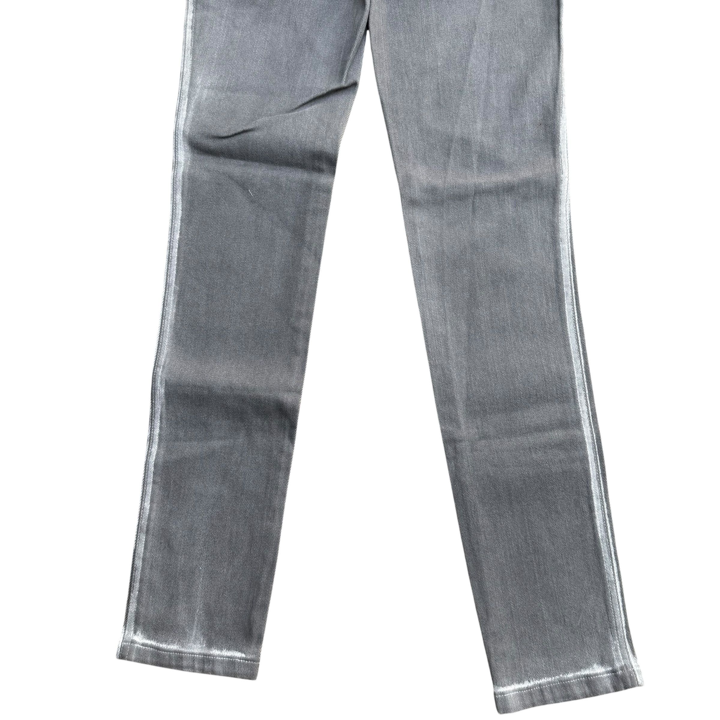 Chanel Chanel Grey Washed Out Denim Jeans Pants with Zip Size 28" / US 6 / IT 42 - 6 Thumbnail