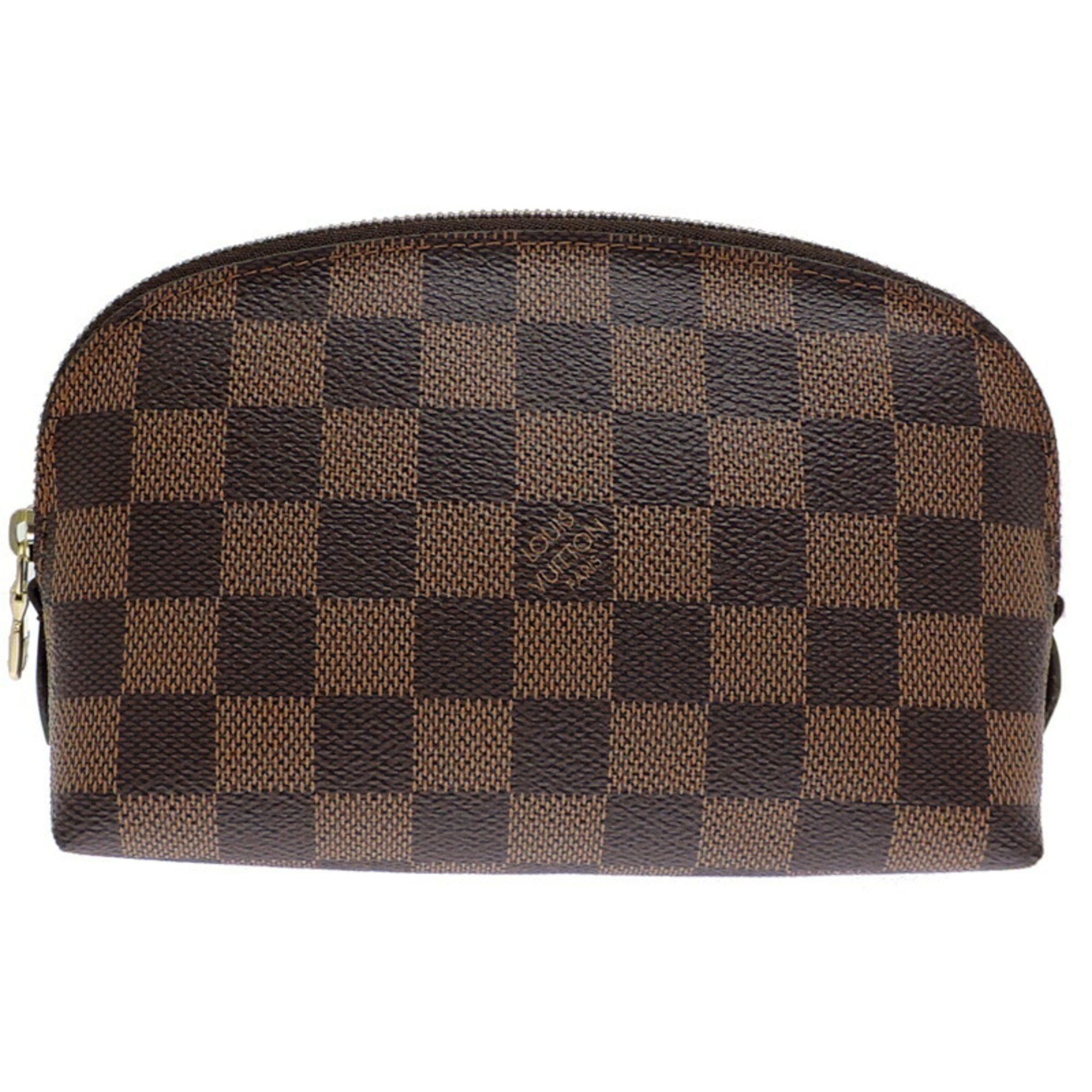 Louis Vuitton Louis Vuitton Pochette Tick PM Women's Pouch N47516 Damier Ebene (Brown) Size ONE SIZE - 1 Thumbnail