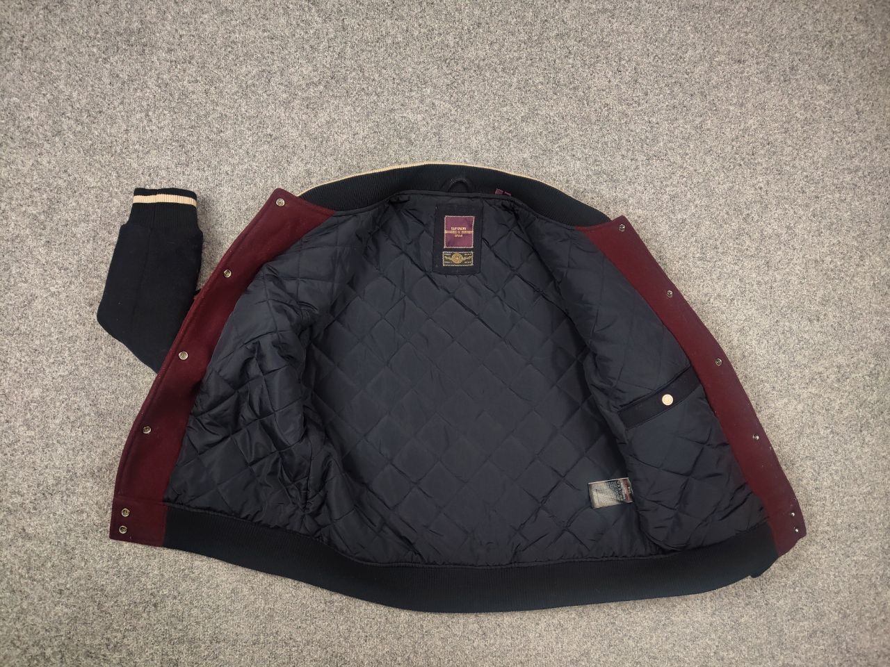Japanese Brand Superdry Vintage Japan Varsity letterman bomber Wool Jacket Size M / US 6-8 / IT 42-44 - 15 Thumbnail