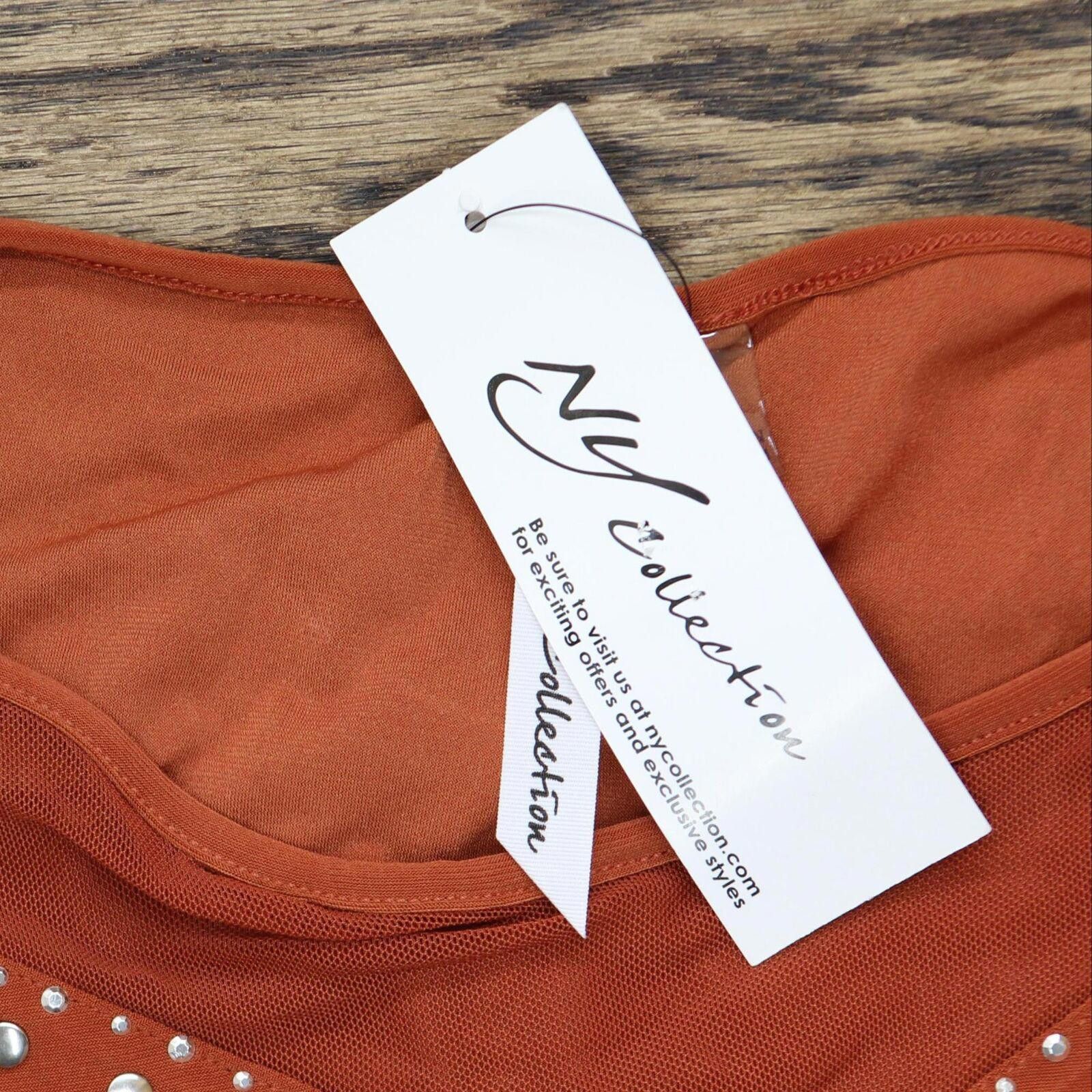 Other NWT Ny Collection Sleeve Top PITU0042 PS Bossanova Orange Size S / US 4 / IT 40 - 3 Thumbnail