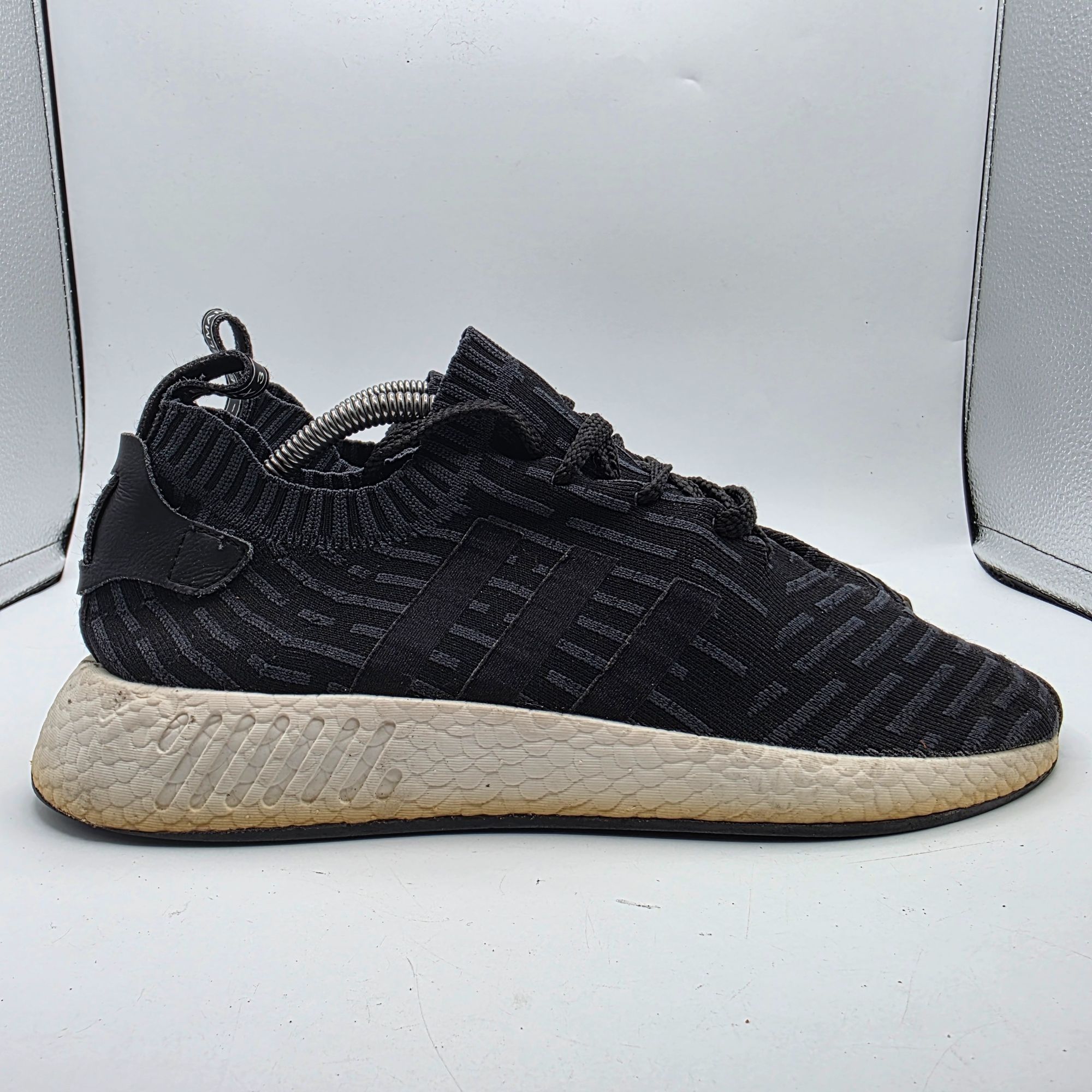 Adidas Adidas NMD_R2 PK Mens 11 Black Primeknit Running Shoes Sampl Size US 11 / EU 44 - 12 Thumbnail