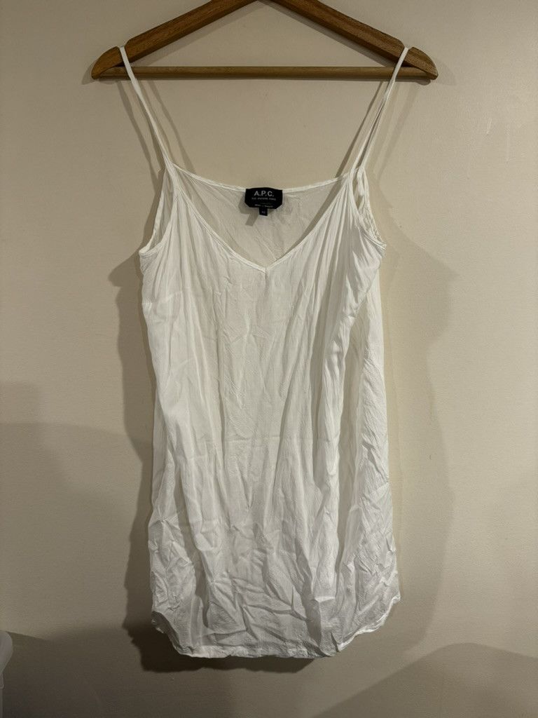 A.P.C. White Cotton Blend Tank Top Size M / US 6-8 / IT 42-44 - 1 Thumbnail