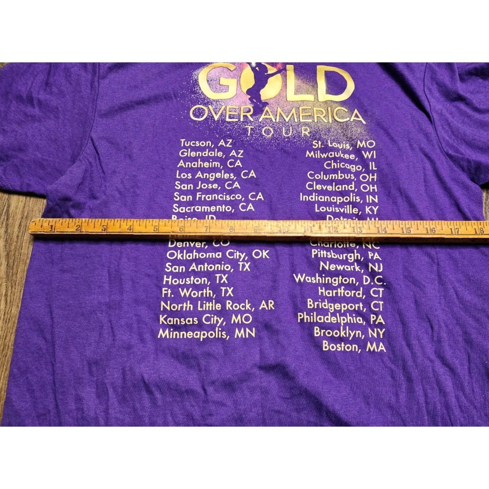 Athleta VINTAGE Athleta Adult T-Shirt Short Sleeve Crew Neck Gymnastics Double-Sided Purple 90s Unisex Size US M / EU 48-50 / 2 - 3 Thumbnail