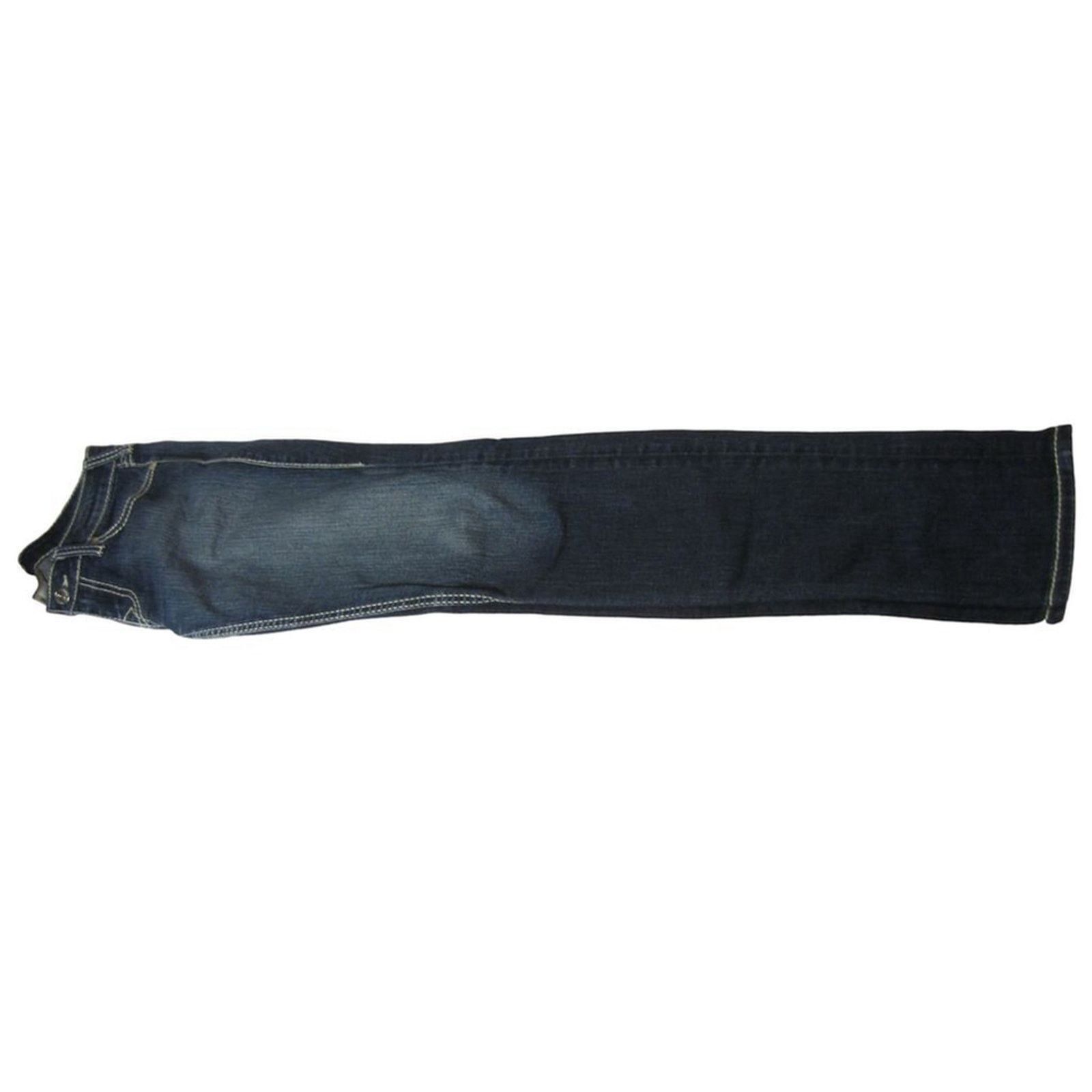 True Religion True Religion Blue Straight Leg Jeans 27 Stretch Denim Size 27" / US 4 / IT 40 - 2 Thumbnail