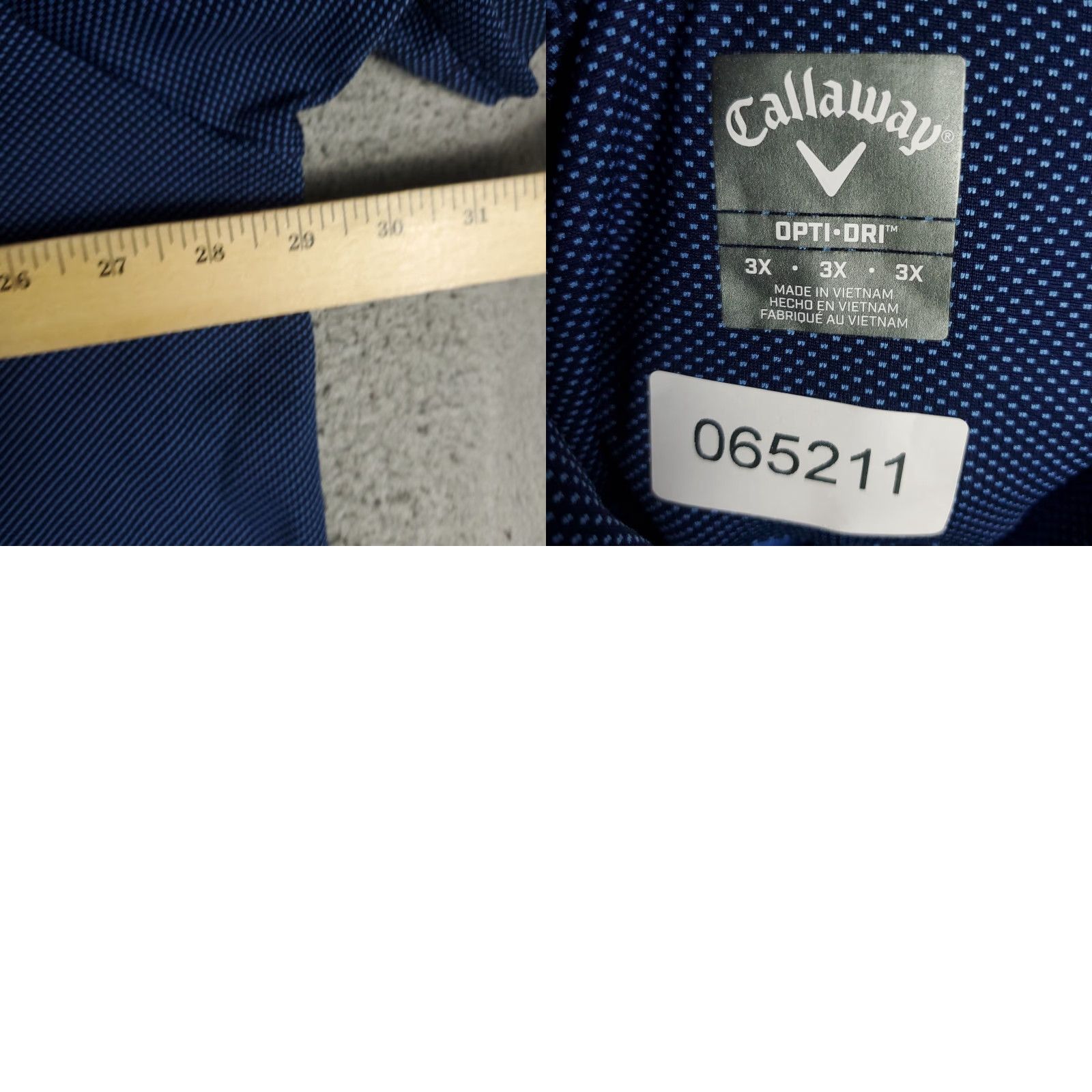 Callaway Callaway Polo Shirt Mens 3XL Blue Dri Fit Short Sleeve Polo Shirt Mens Blue Callaway Polo Shirt 3X L? Size US XXL / EU 58 / 5 - 8 Thumbnail