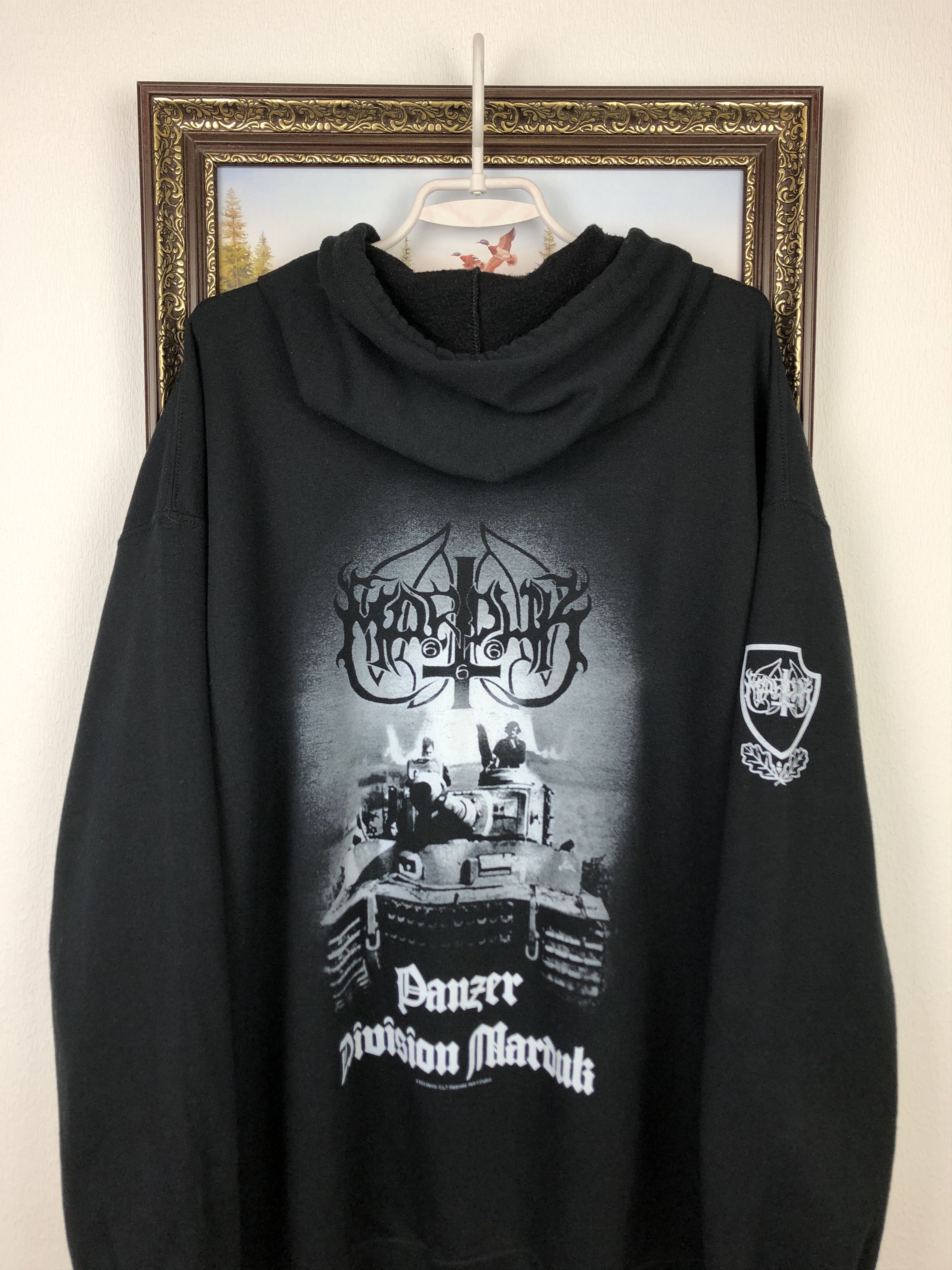 Band Tees × Vintage Vintage Marduk Black Metal Hoodie Shirt Over Print Jacket Size US L / EU 52-54 / 3 - 2 Thumbnail