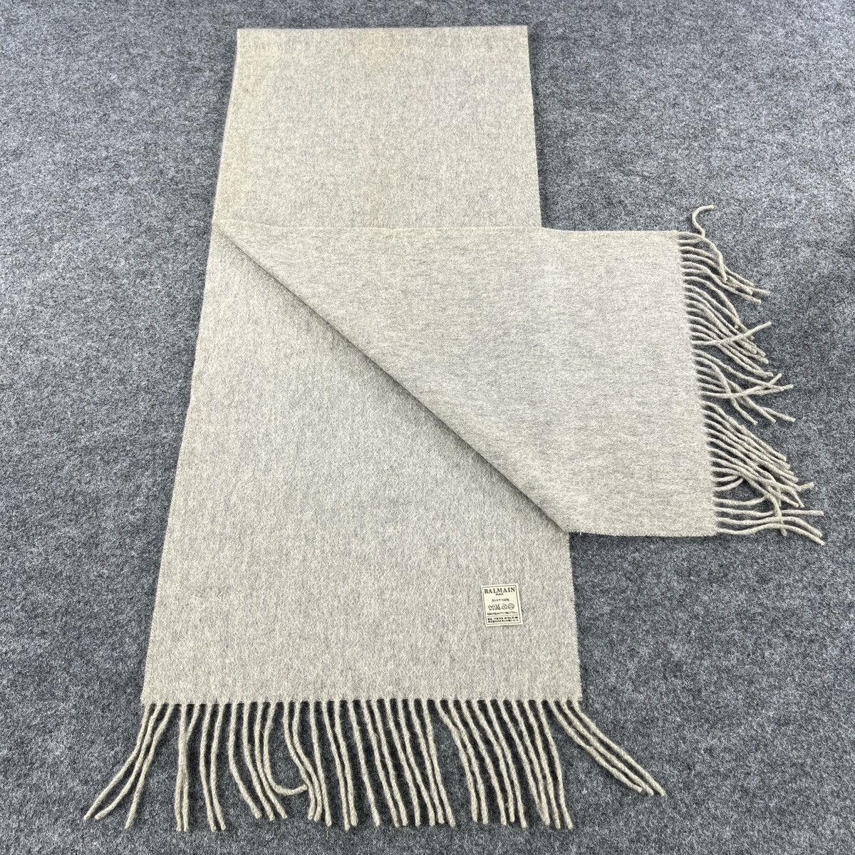 Pierre Balmain × Vintage Vintage Balmain Scarf / Muffler / Neckwear T1420 Size ONE SIZE - 2 Thumbnail