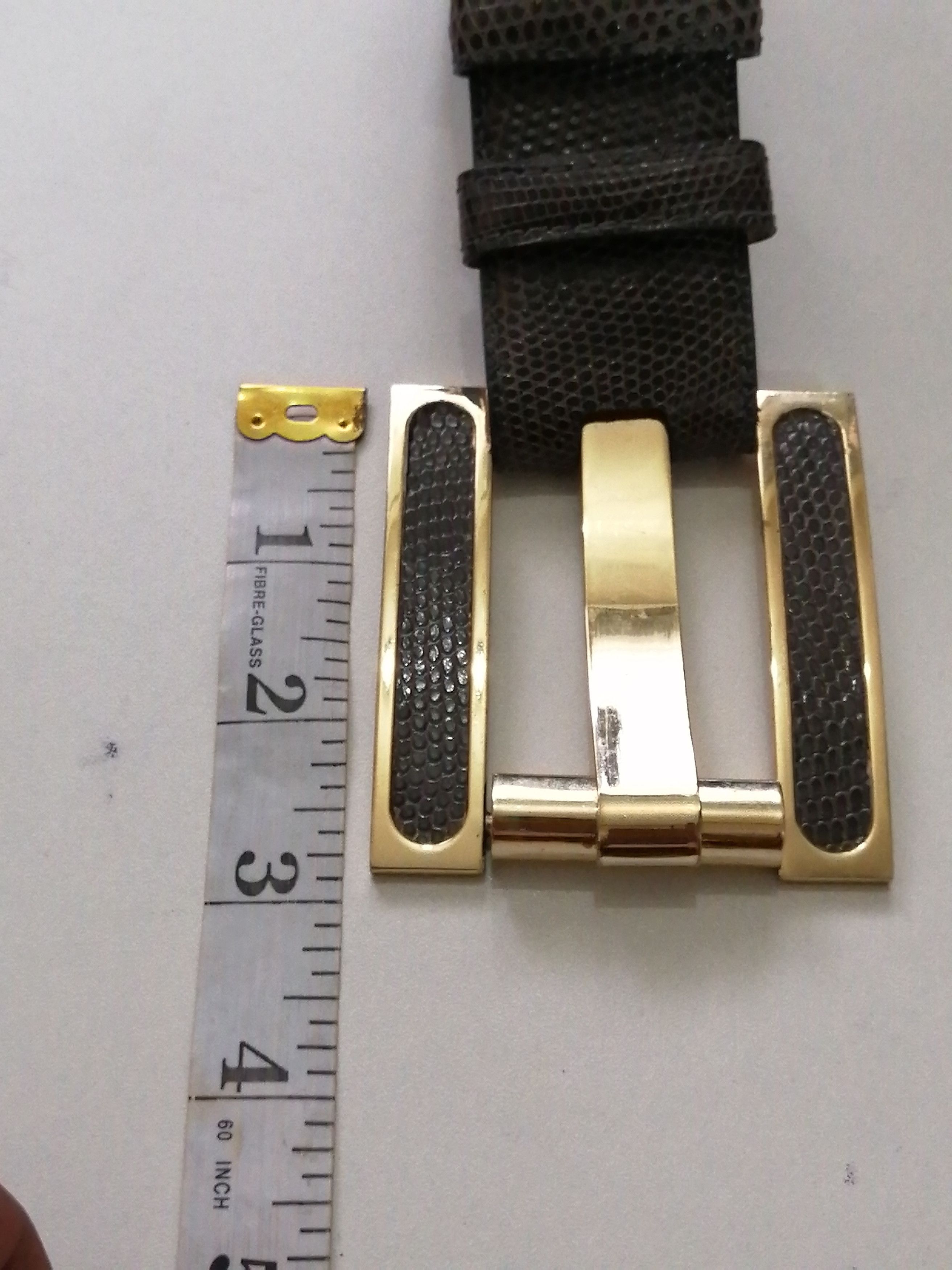 Other KARA ROSS NEW YORK GENUINE LIZARD BELT Size 34 - 3 Thumbnail