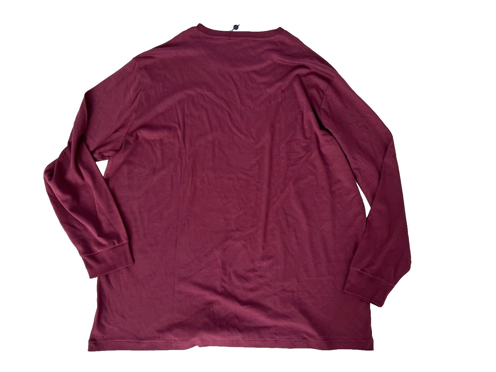 Polo Ralph Lauren Polo Ralph Lauren Cotton Long Sleeve Shirt Wine ( 4XLT ) Size US XXL / EU 58 / 5 - 3 Thumbnail