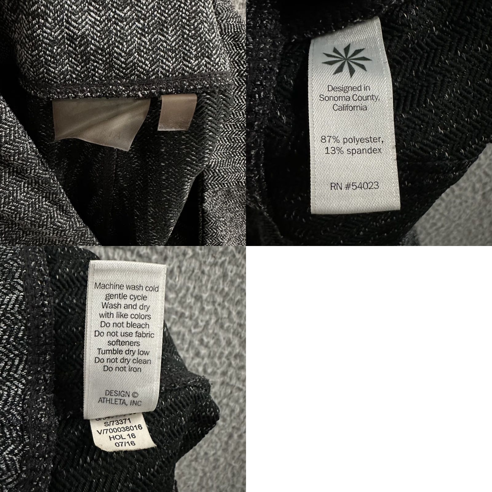 Athleta Athleta Womens Leggings Gray Medium Mid Rise Ankle Stretch Polyester Blend Size 32" / US 10 / IT 46 - 10 Thumbnail