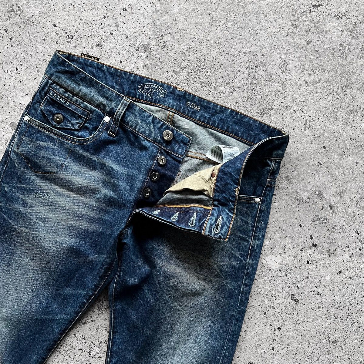 G-Star G-Star Raw Mens Morris Low Straight Regular Jeans Button Size US 34 / EU 50 - 5 Thumbnail
